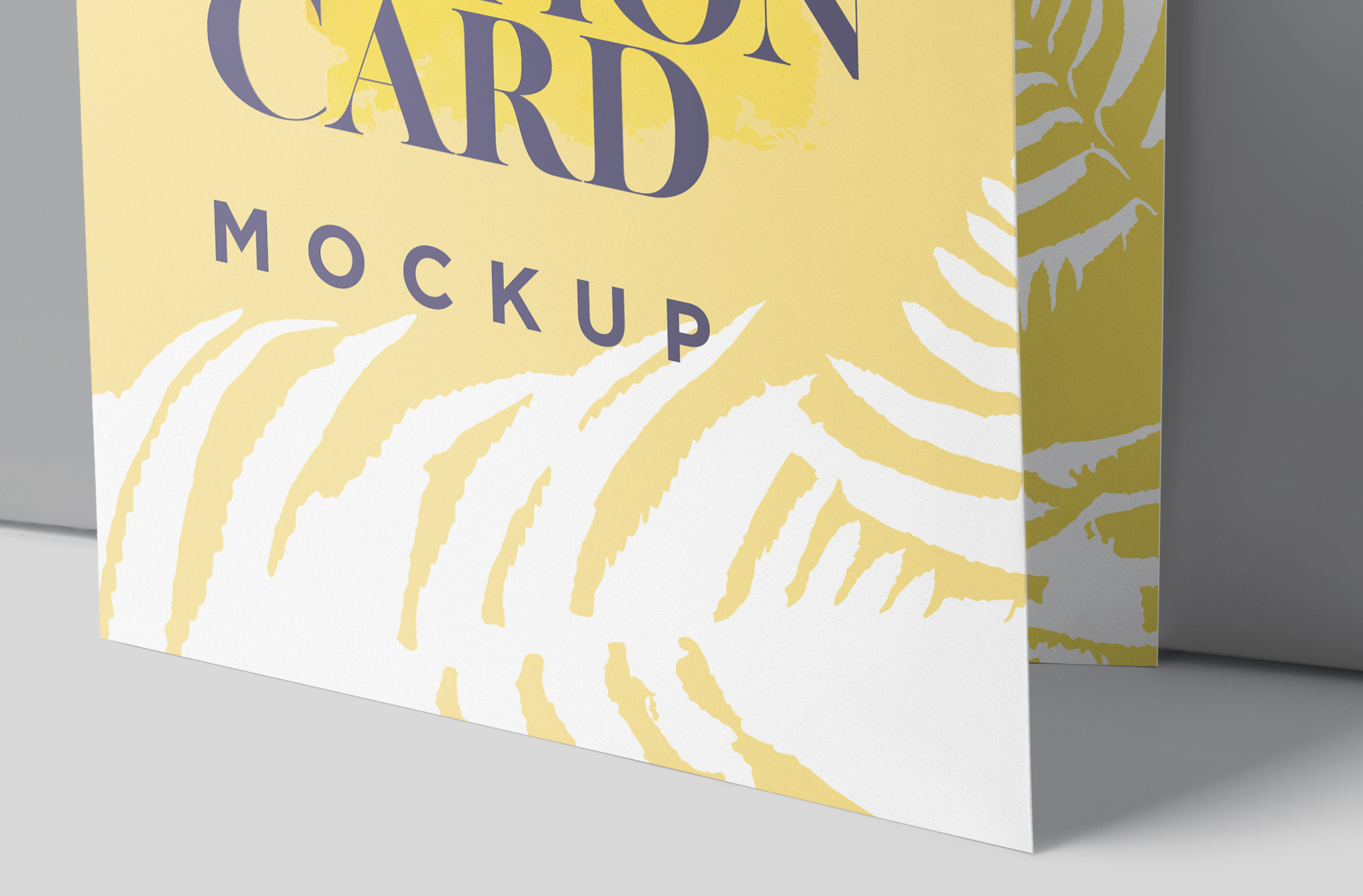 arch-shaped card PSD