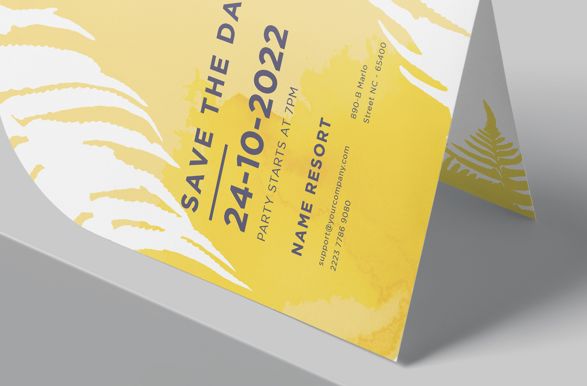 bi-fold card mock-up