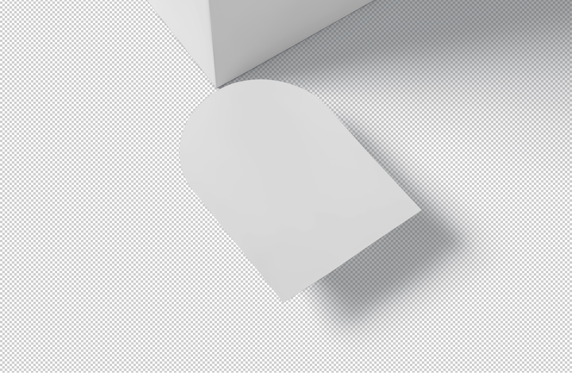 arched greeting card PSD