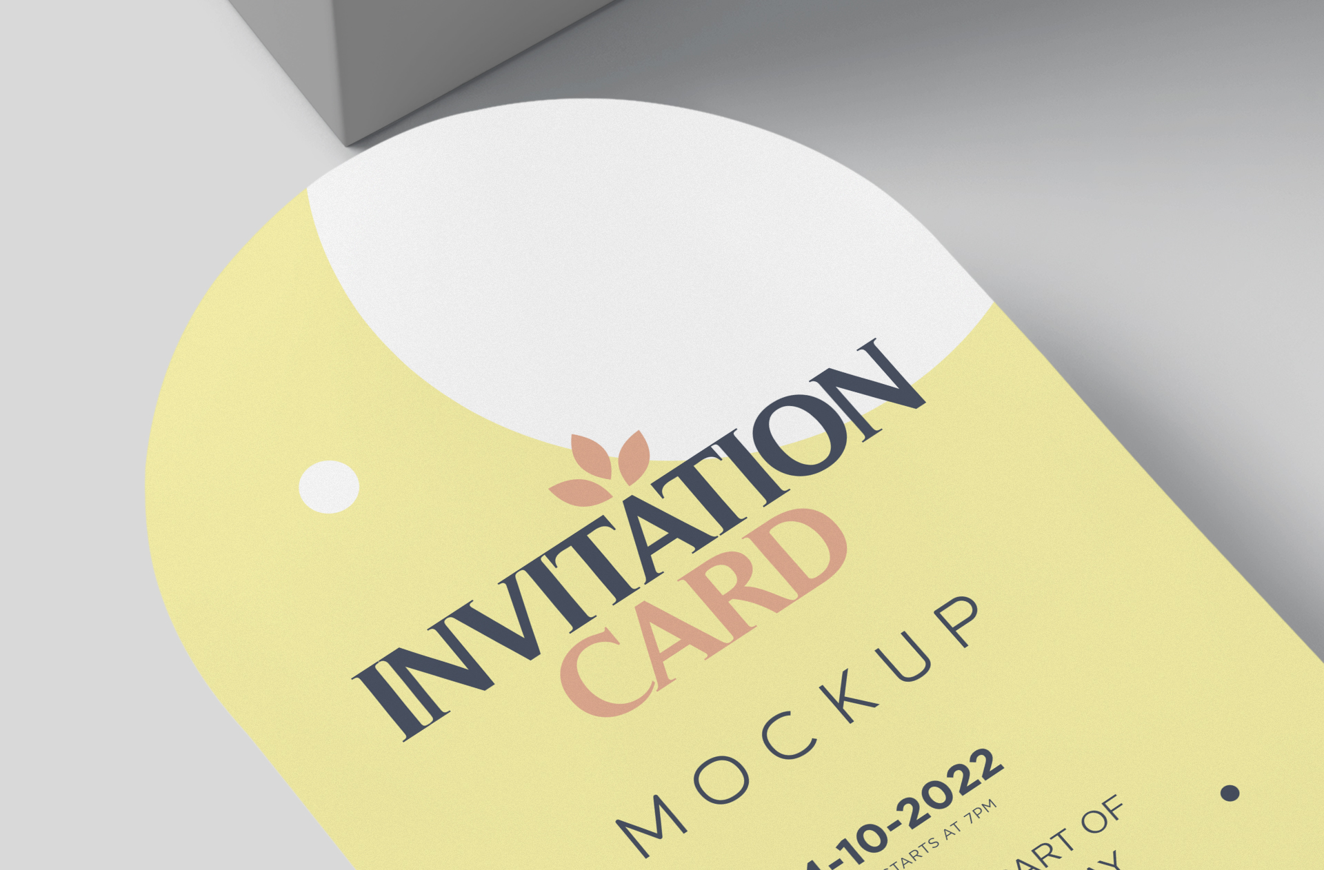 arched greeting card PSD