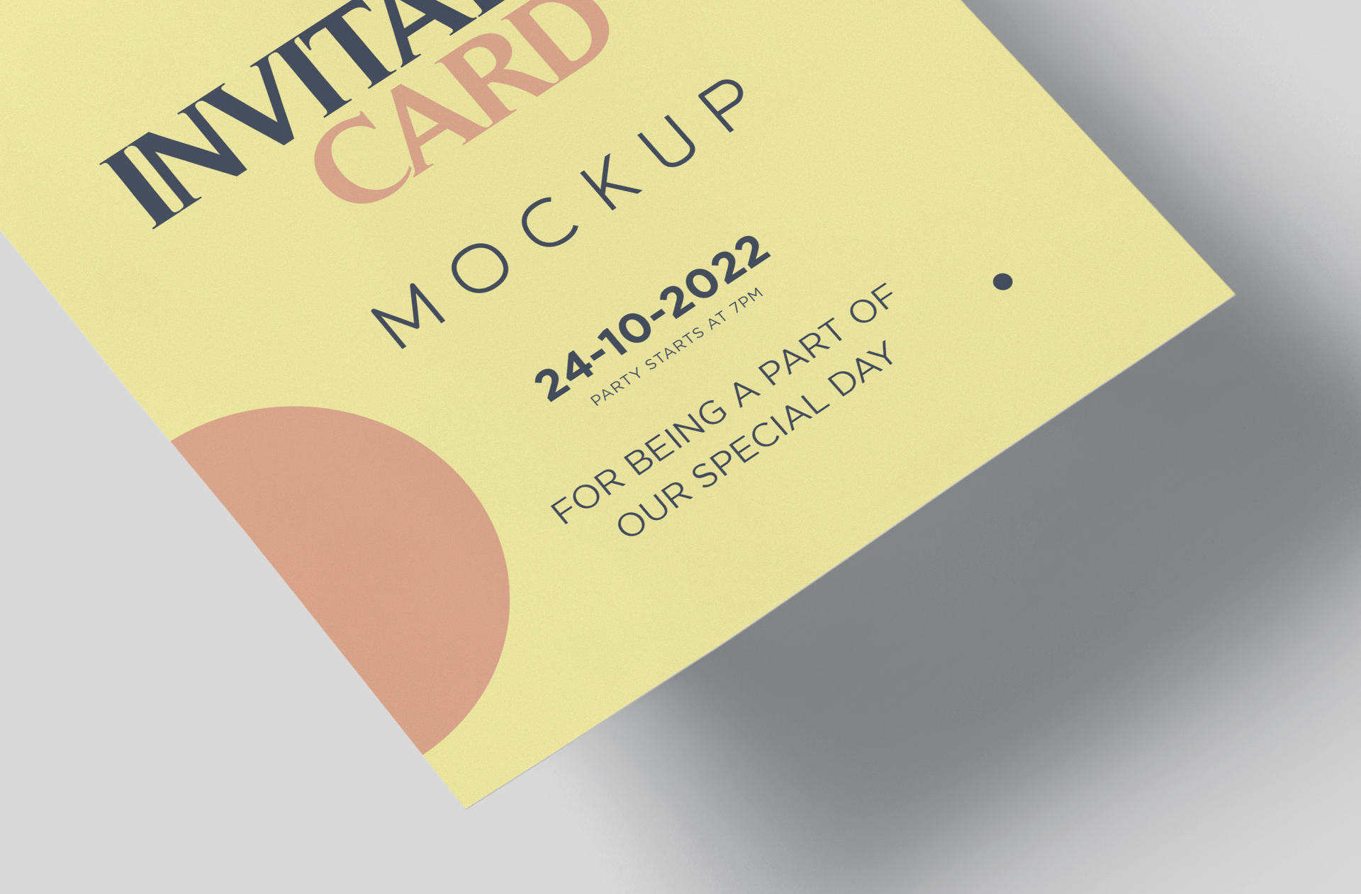 arched greeting card PSD