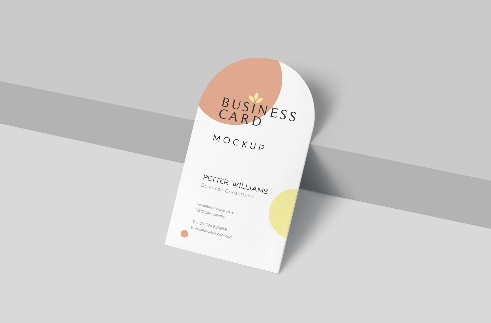 Arched Business Card Mockup – Professional Branding