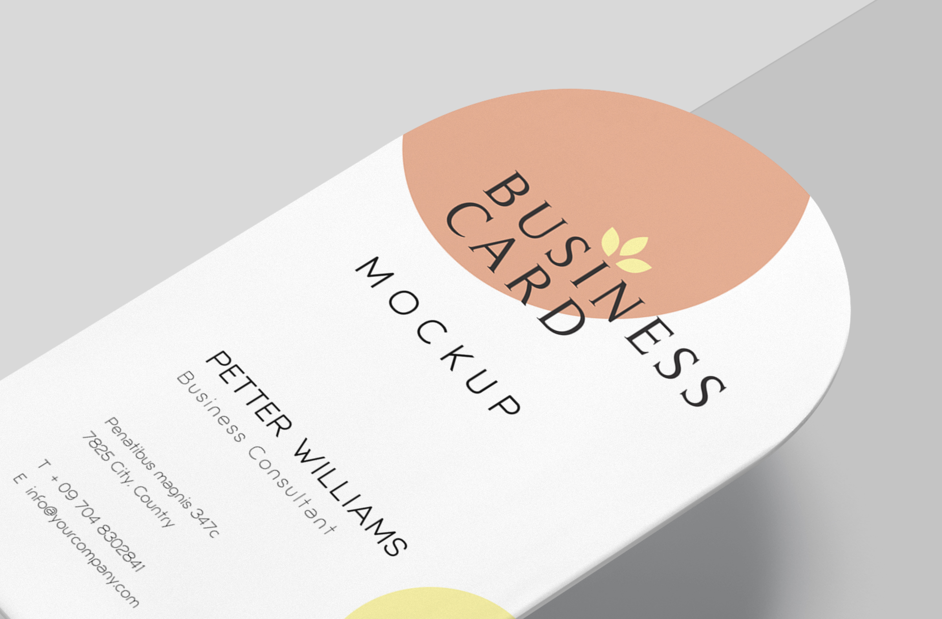 business card mockup