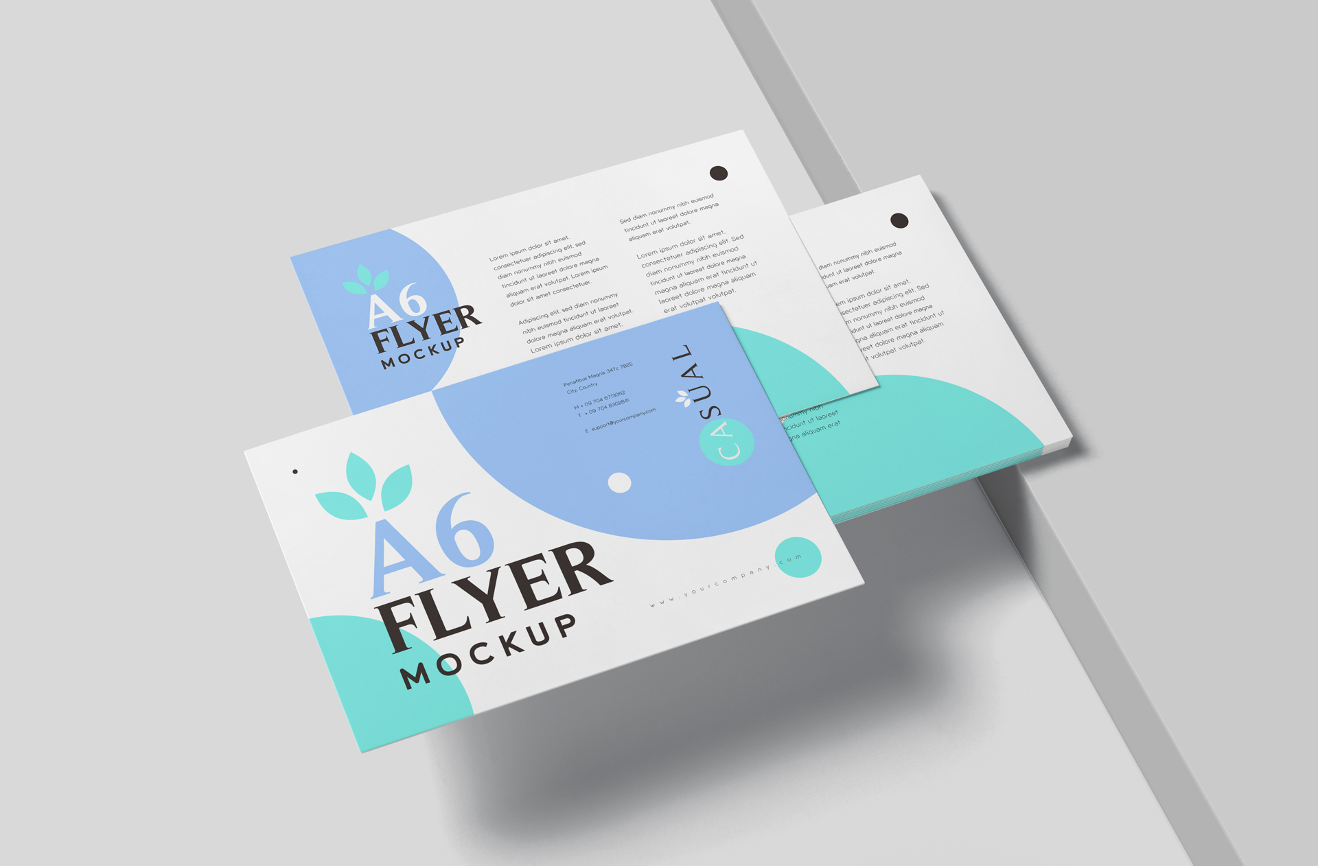 A6 Flyer Mockup – Realistic PSD for Branding