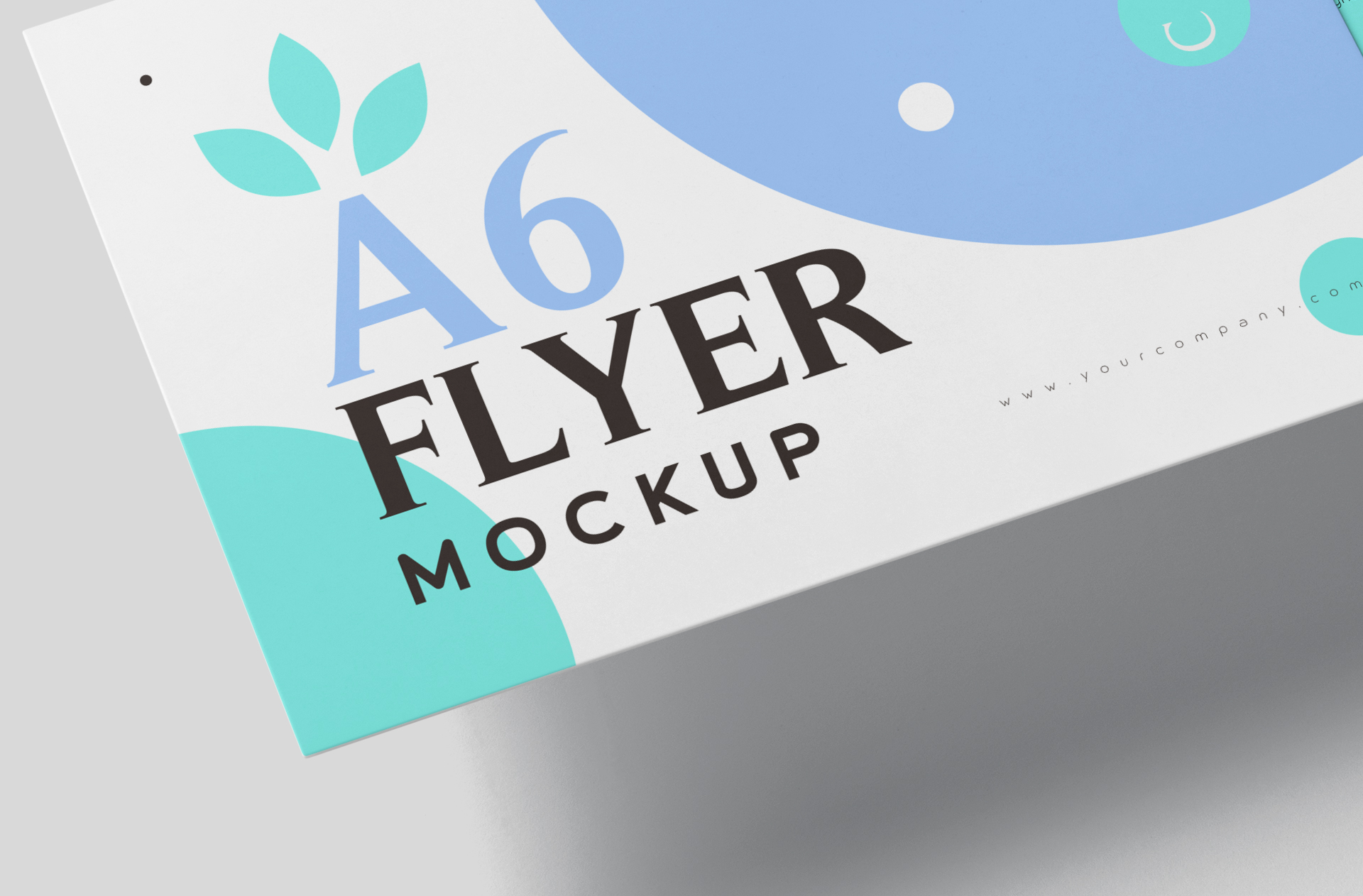 A6 flyer mockup
