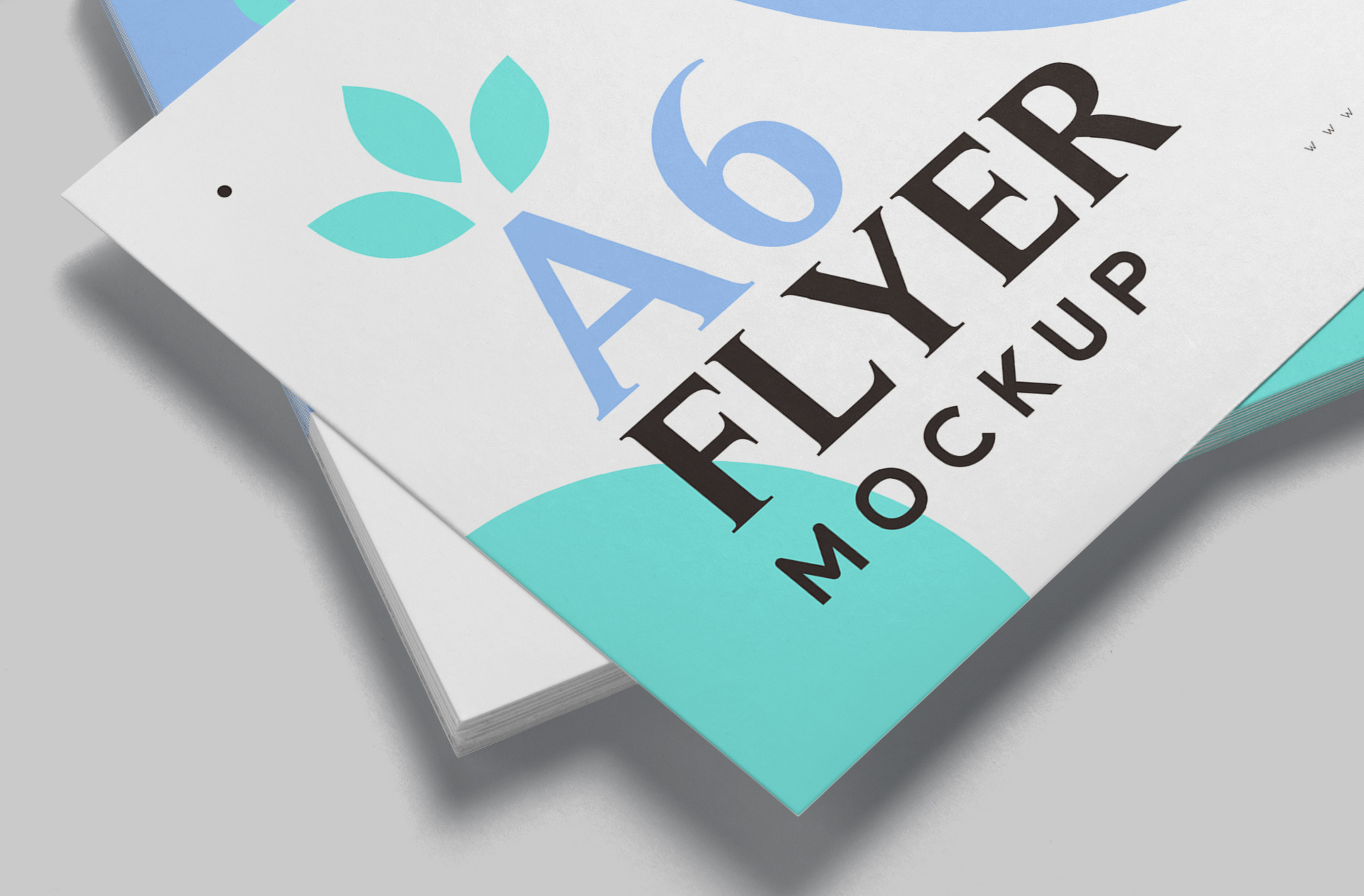 A6 flyer mockup