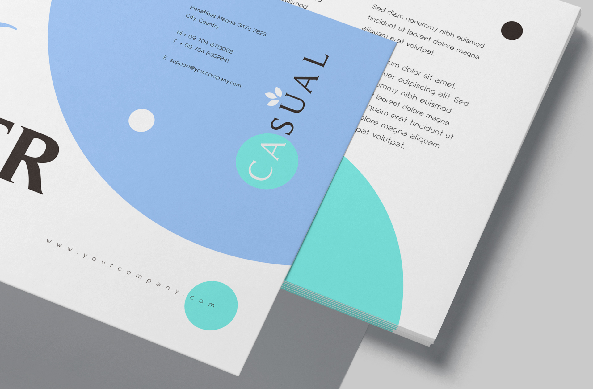 A6 business flyer PSD