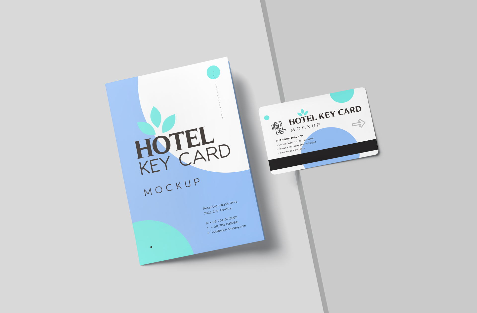 Hotel Key Card & Holder Mockup – Stylish PSD