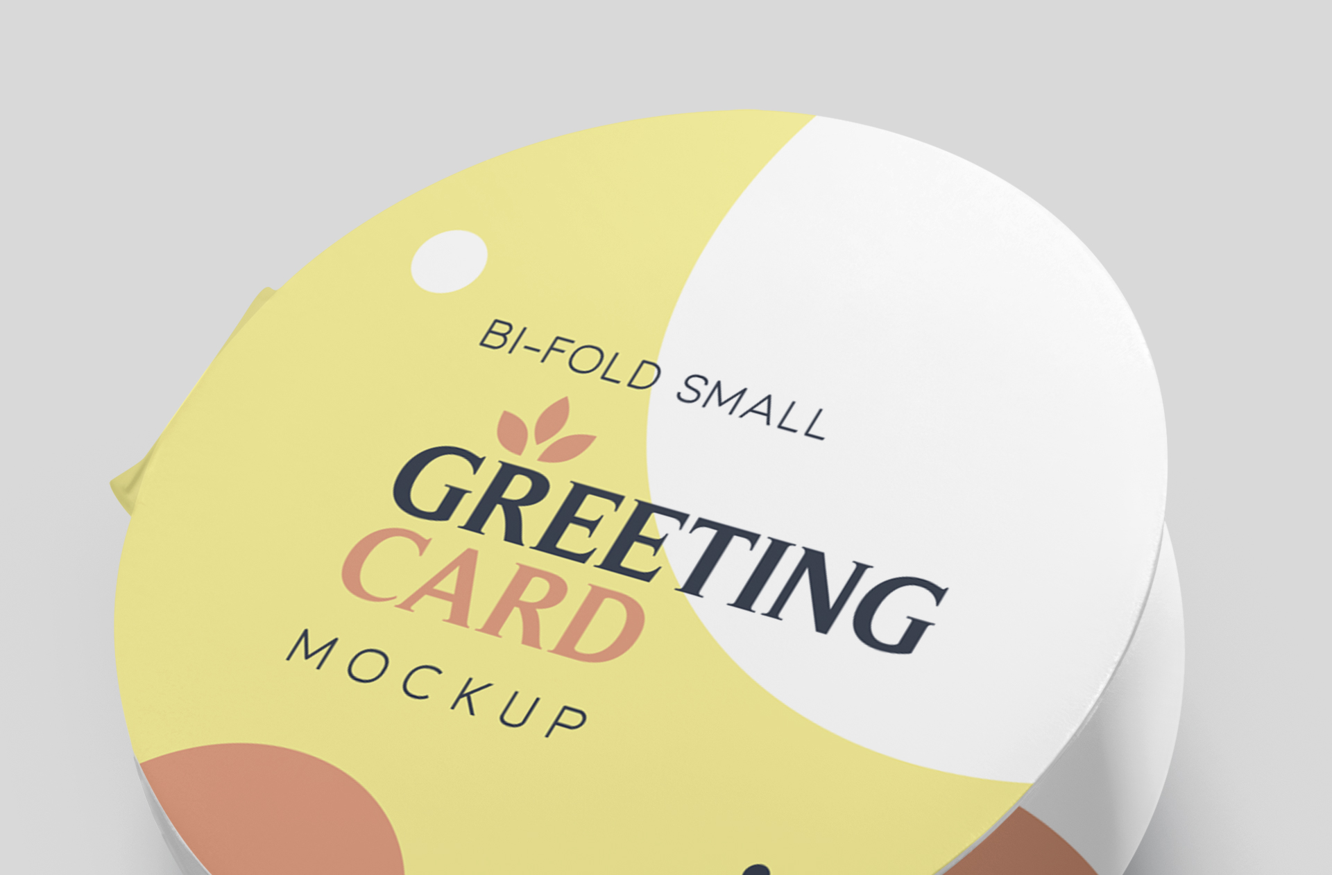 bi-fold greeting card mock-up