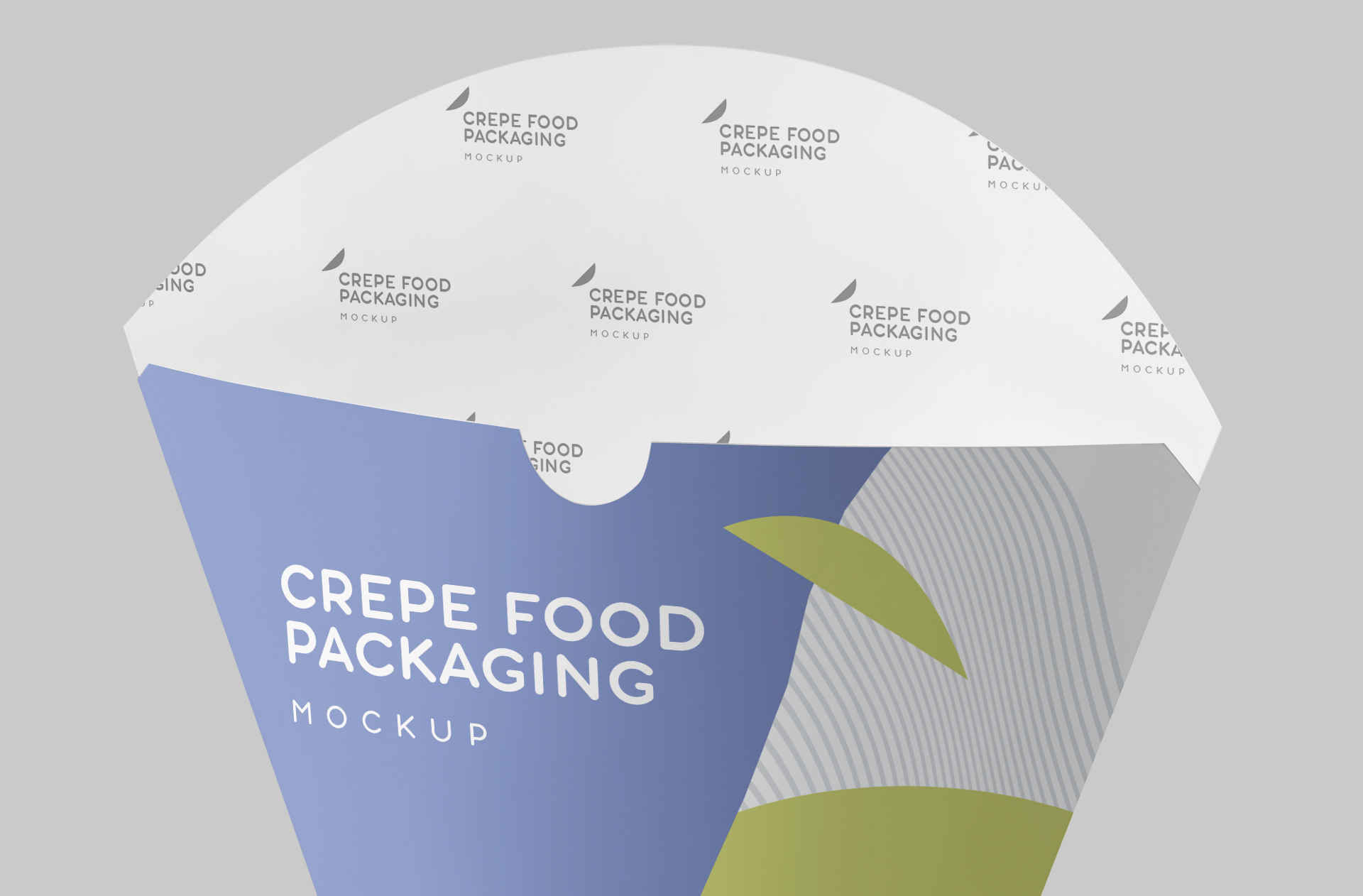 crepe food packaging mockup