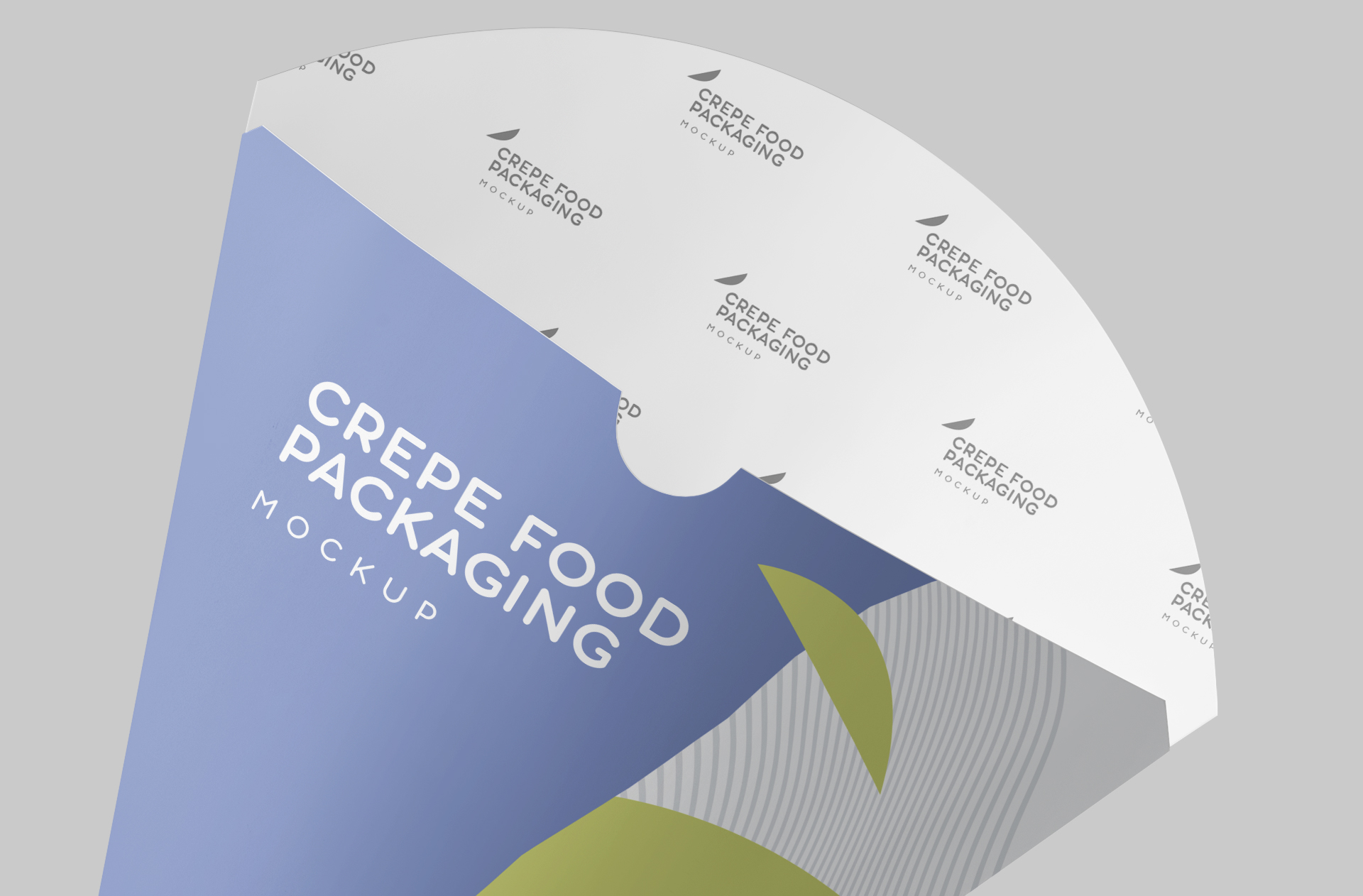 crepe food packaging mockup