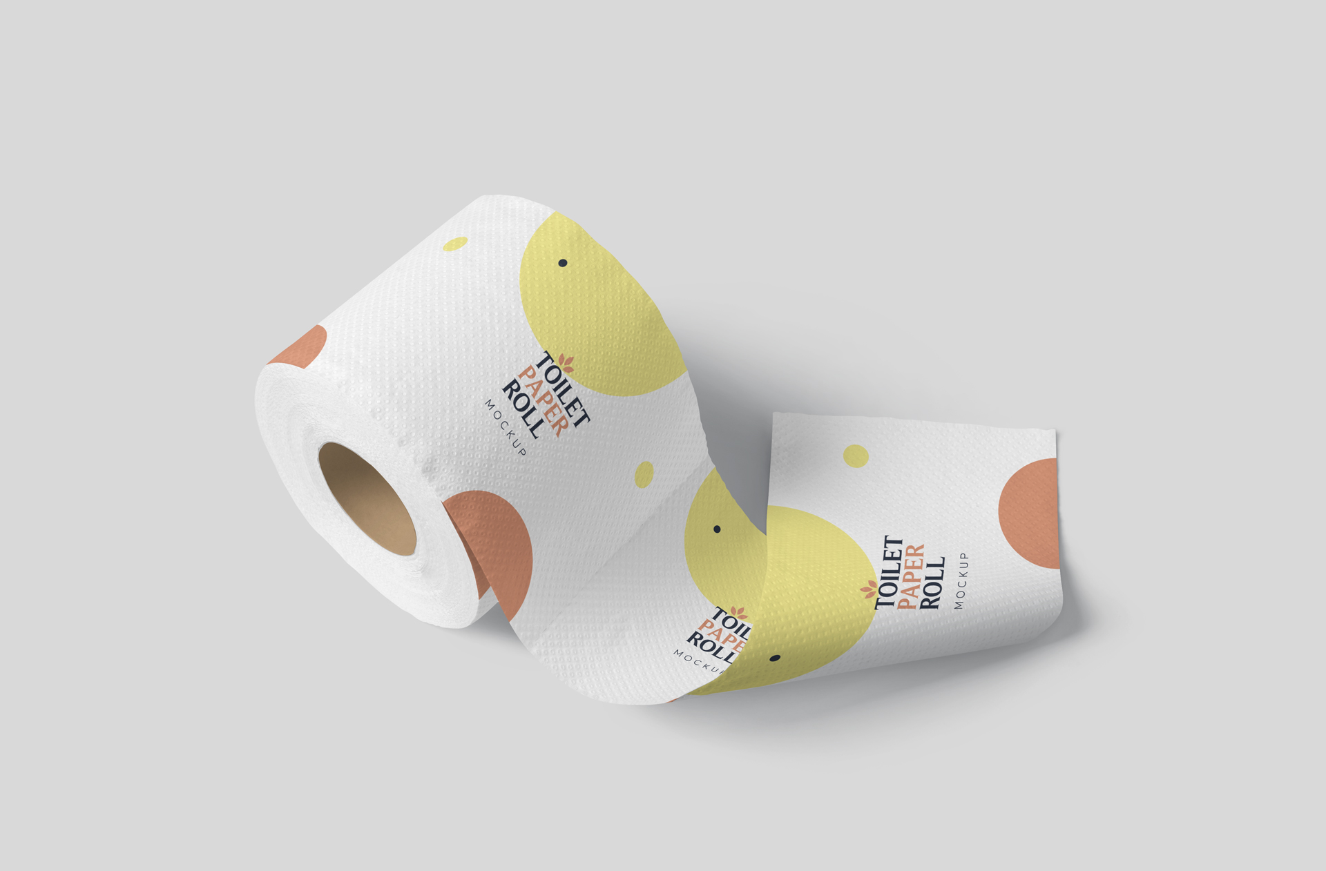 Toilet Paper Roll Packaging Mockup – Customizable & Realistic