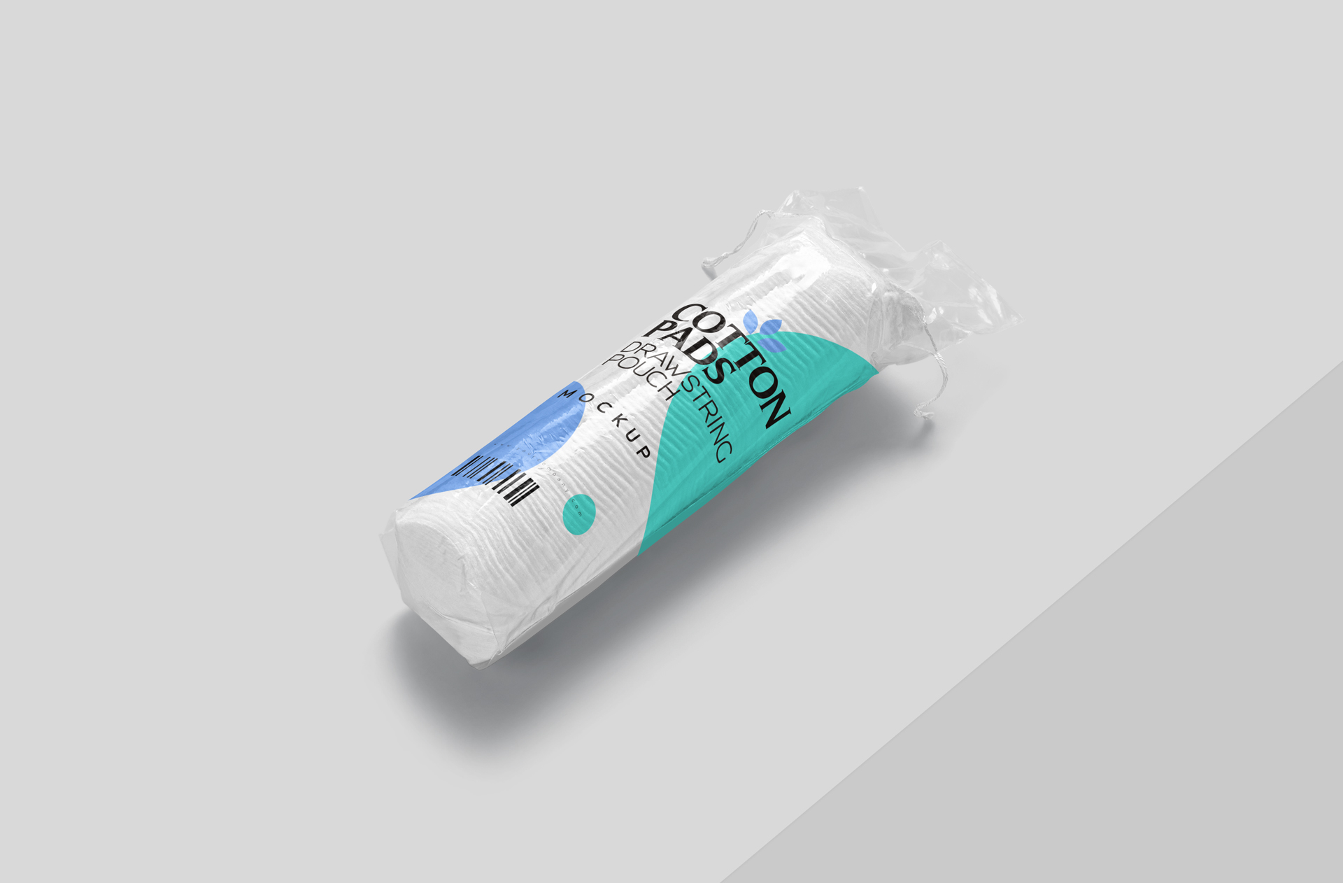 Realistic Cotton Pads Pouch Mockup PSD