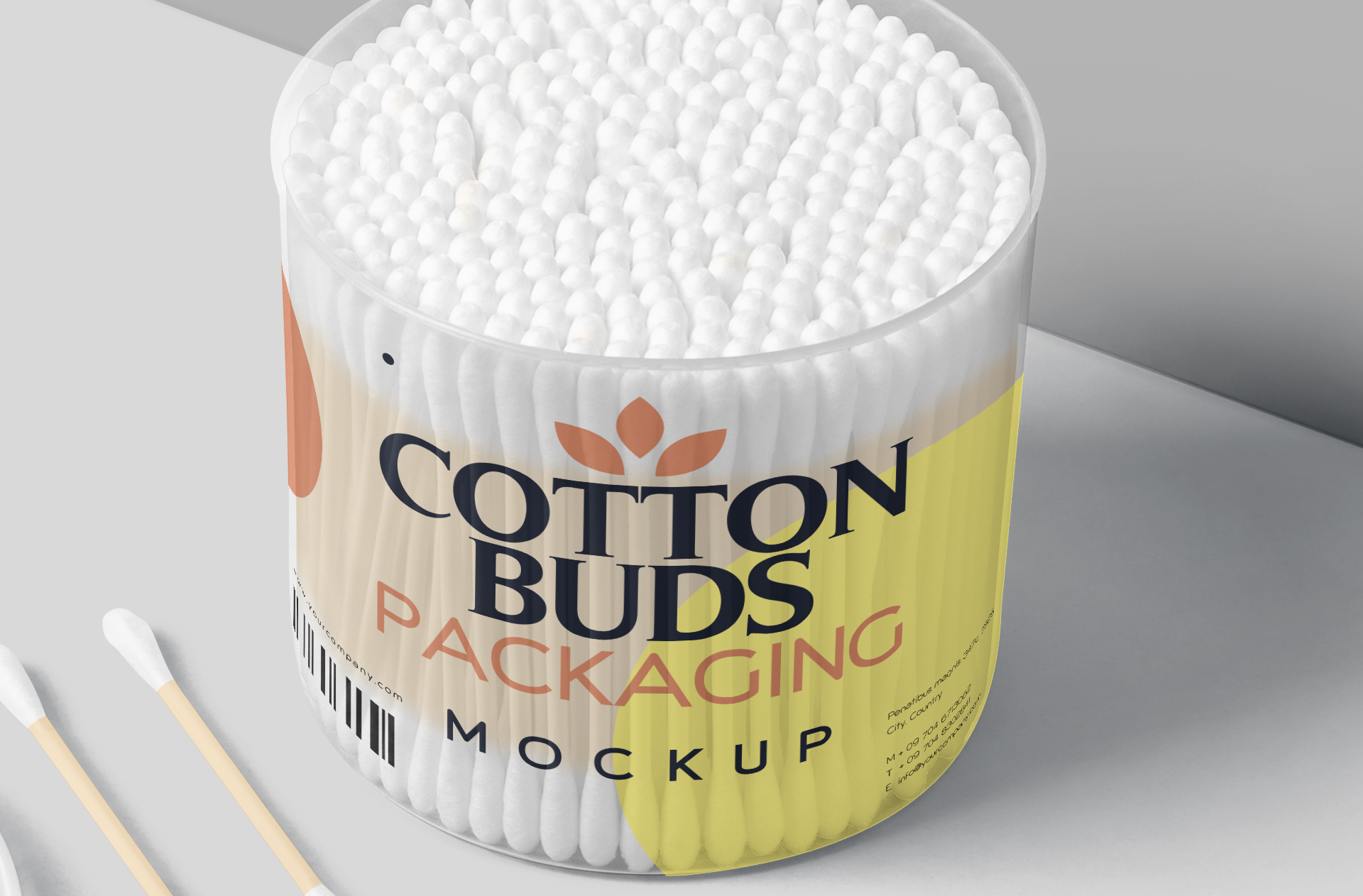 beauty essentials packaging PSD