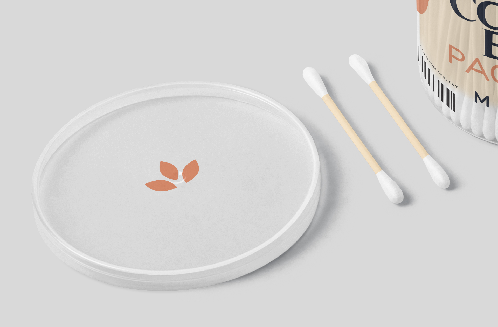 beauty essentials packaging PSD