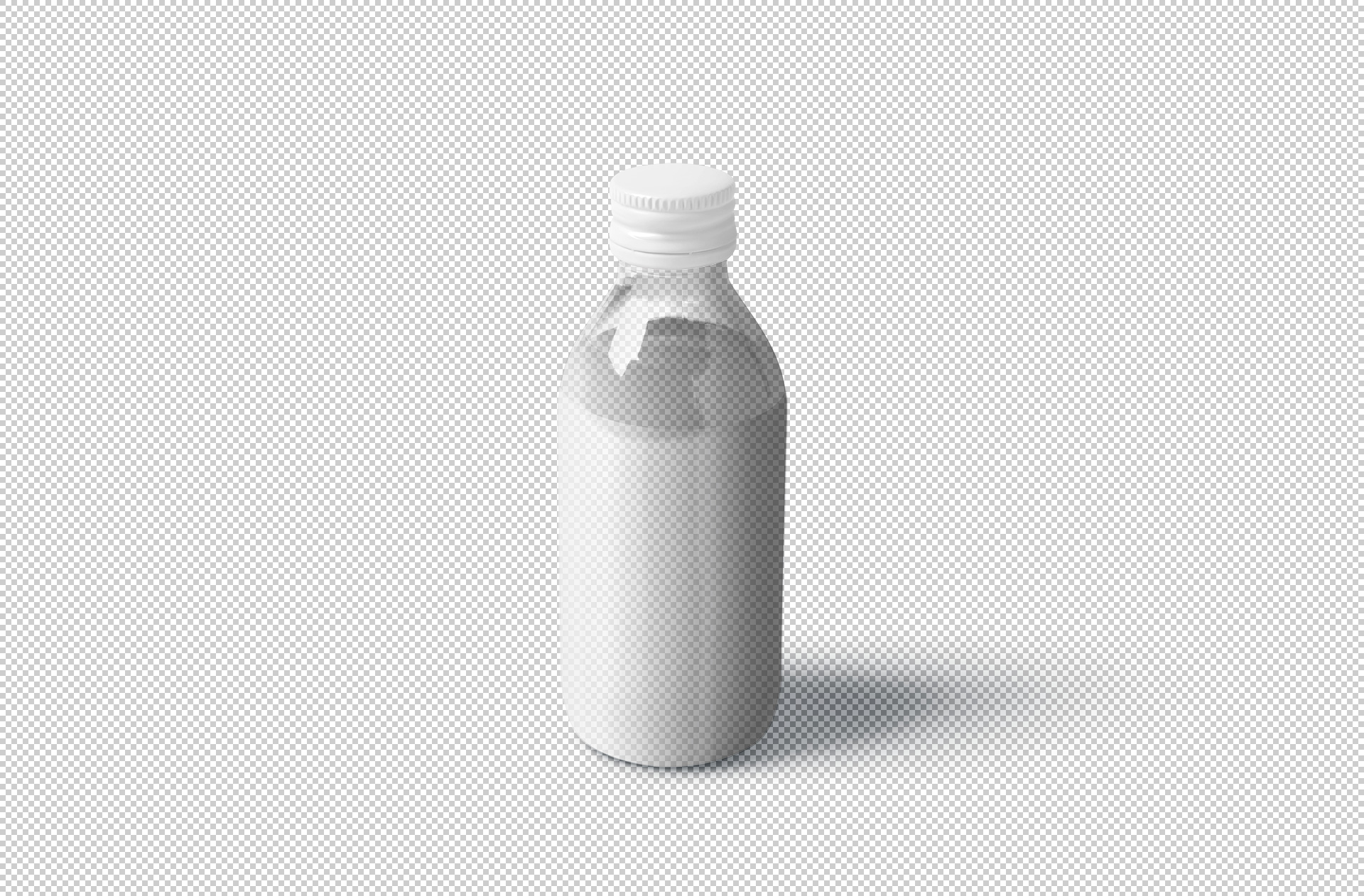 amber glass bottle mockup