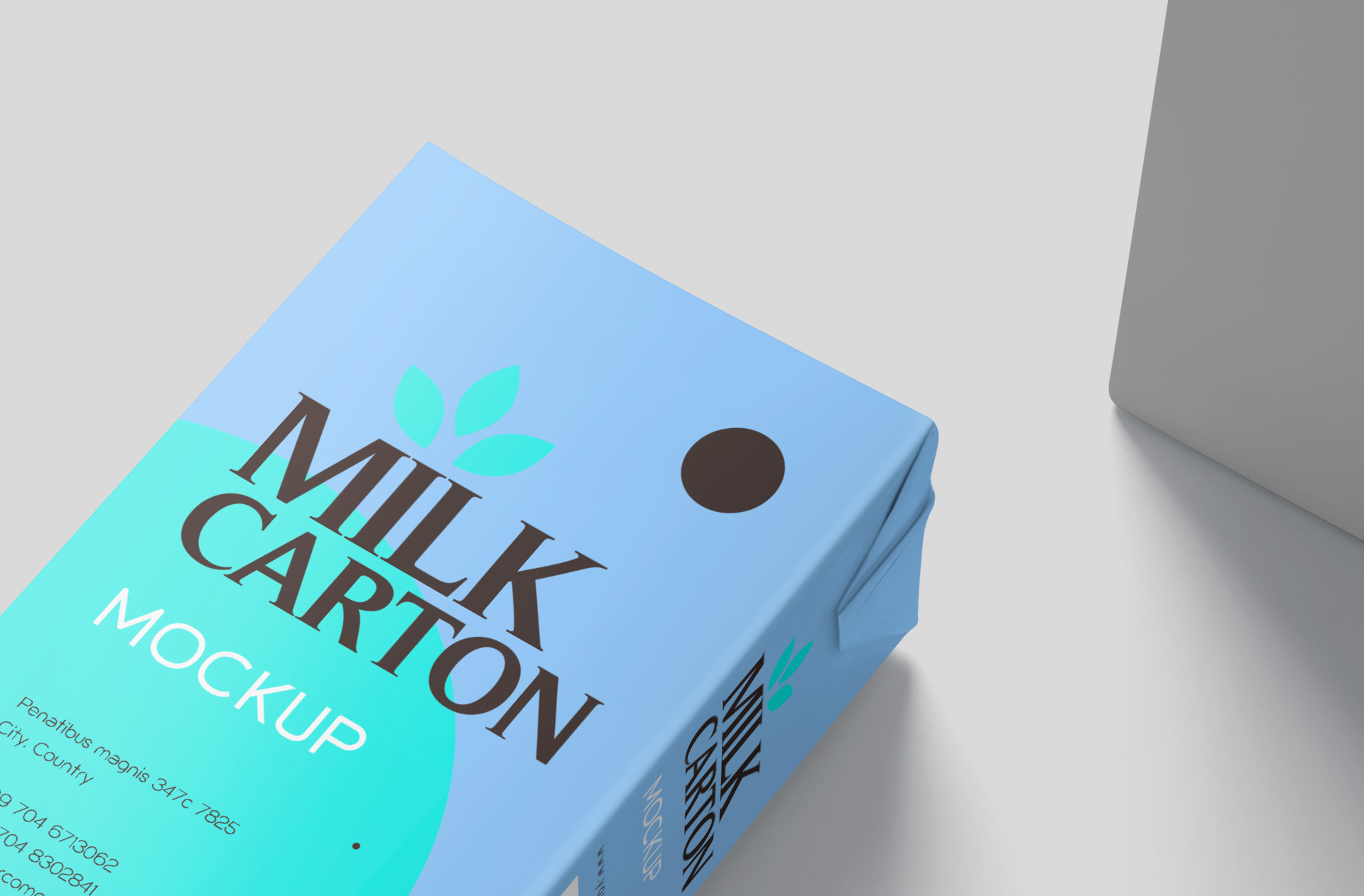 beverage carton branding PSD