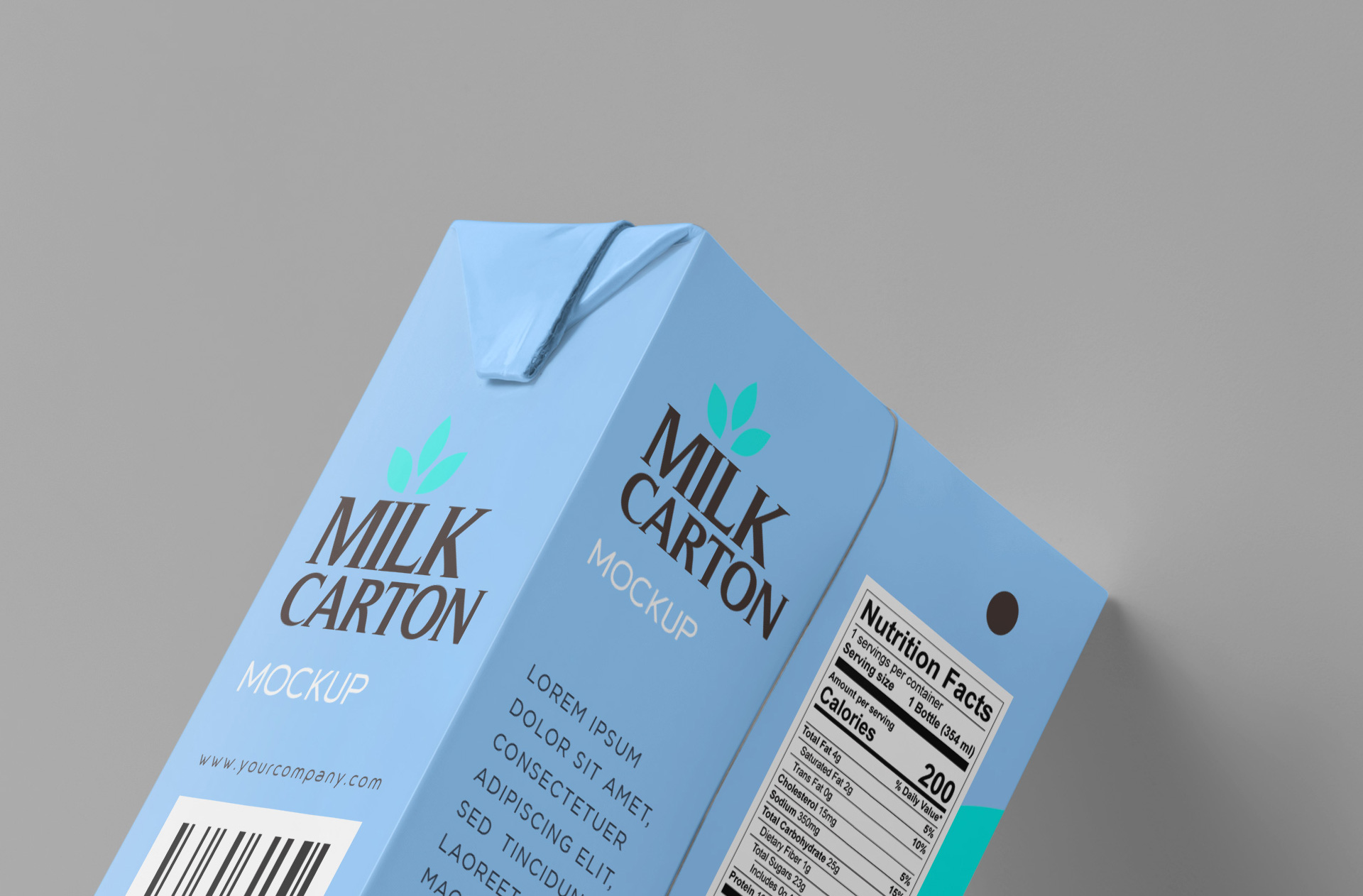 beverage carton mock-up