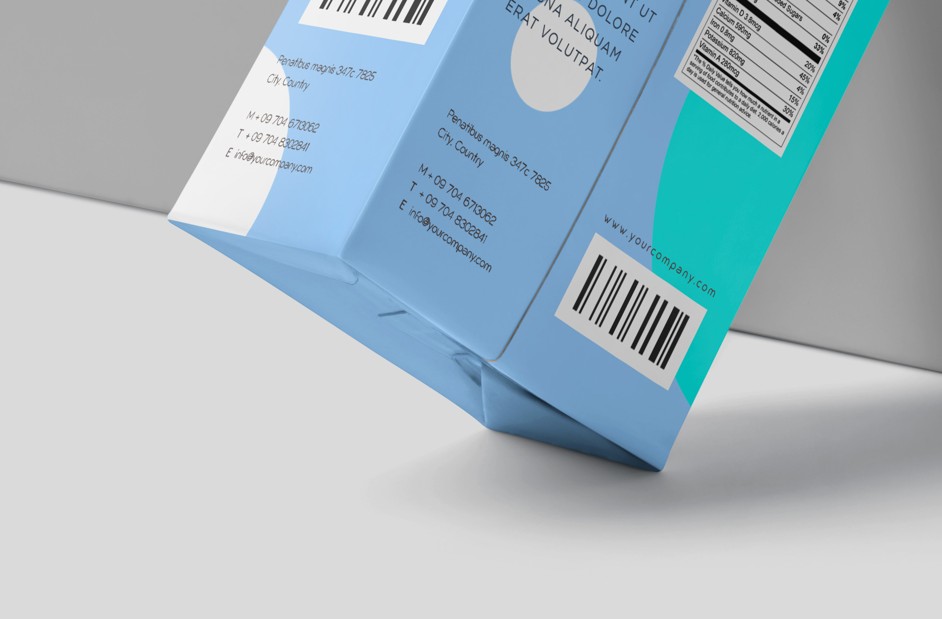 beverage carton mock-up