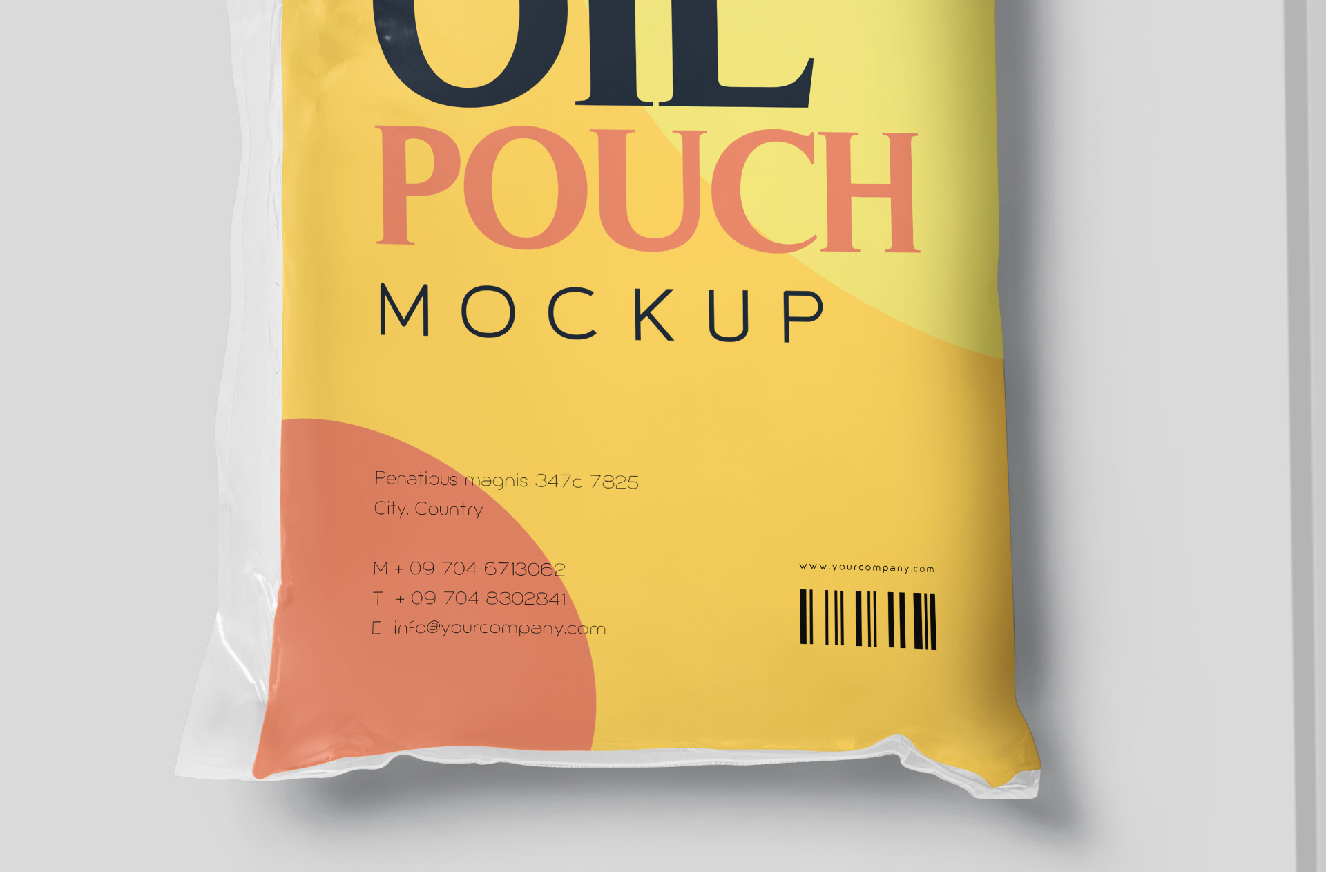 cooking oil packet PSD