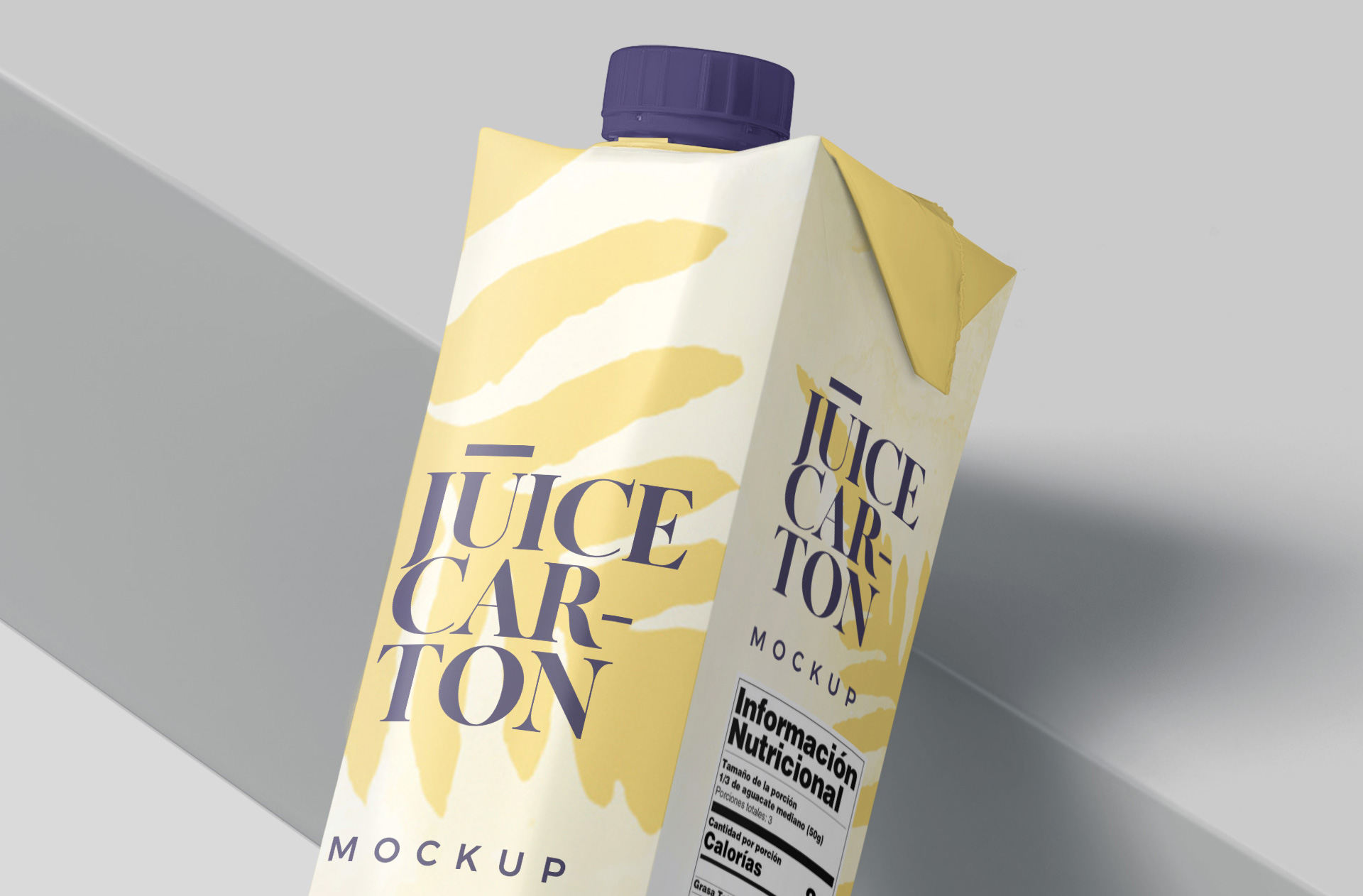 beverage carton branding PSD