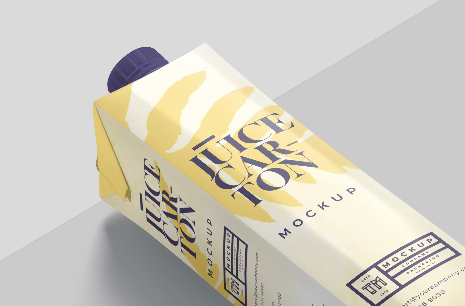 beverage branding mockup PSD