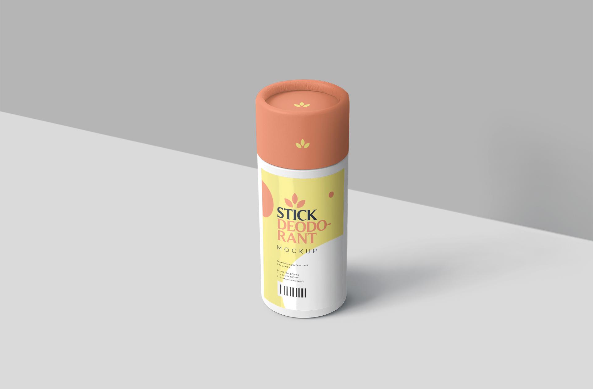 Elegant Stick Deodorant Mockup – Standing Position