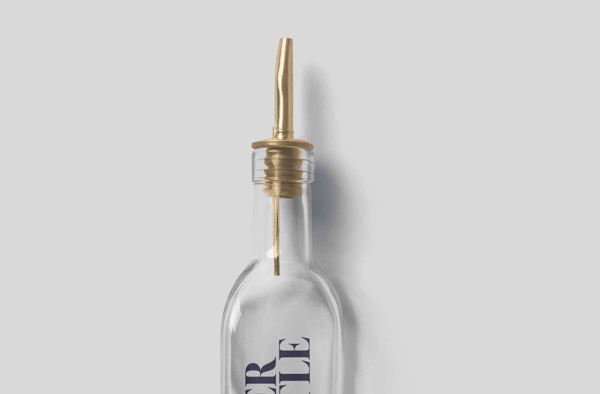 dispenser oil bottle mock-up