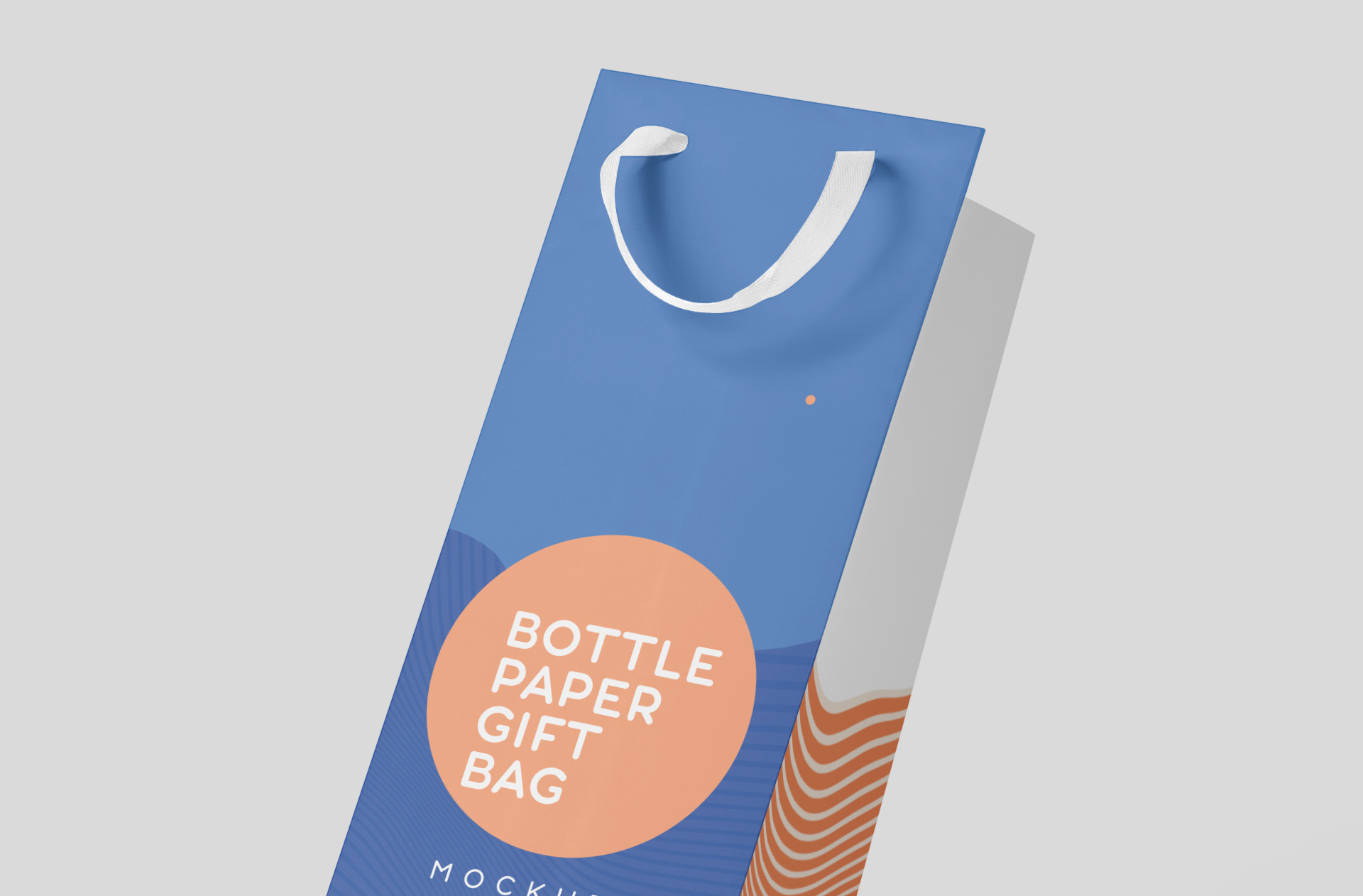 bottle gift bag mock-up