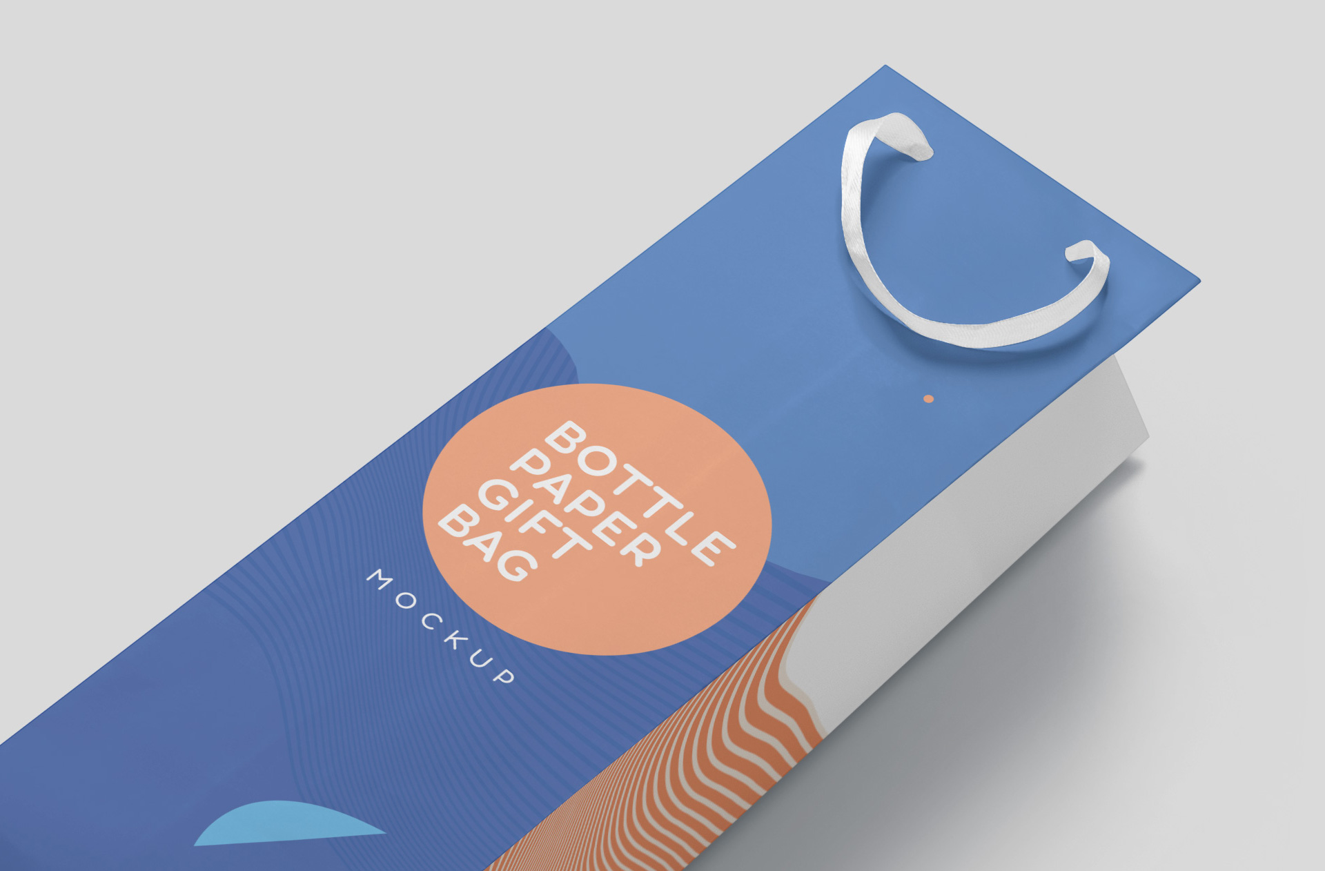 bottle gift bag mock-up