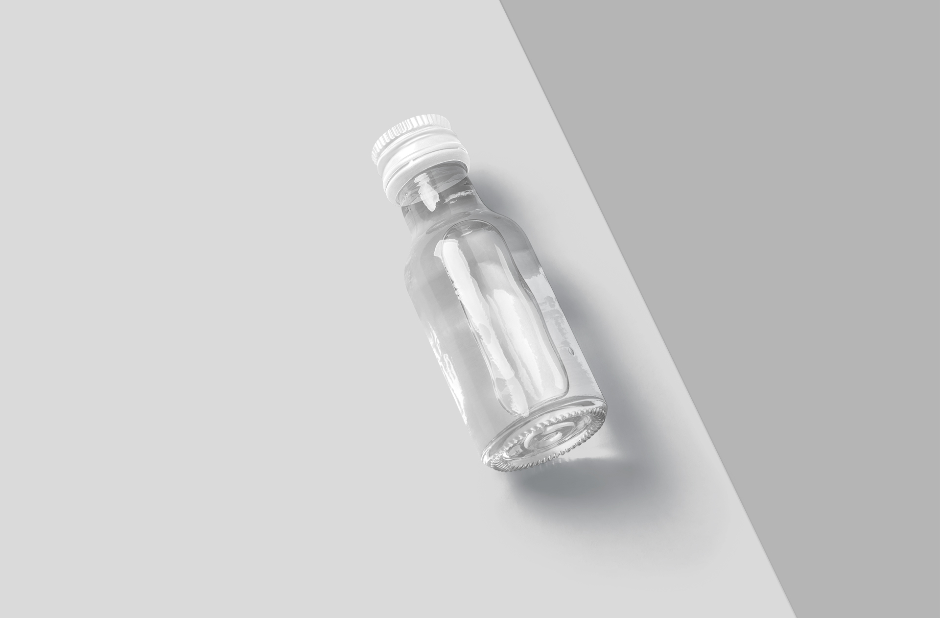 3D glass bottle mockup