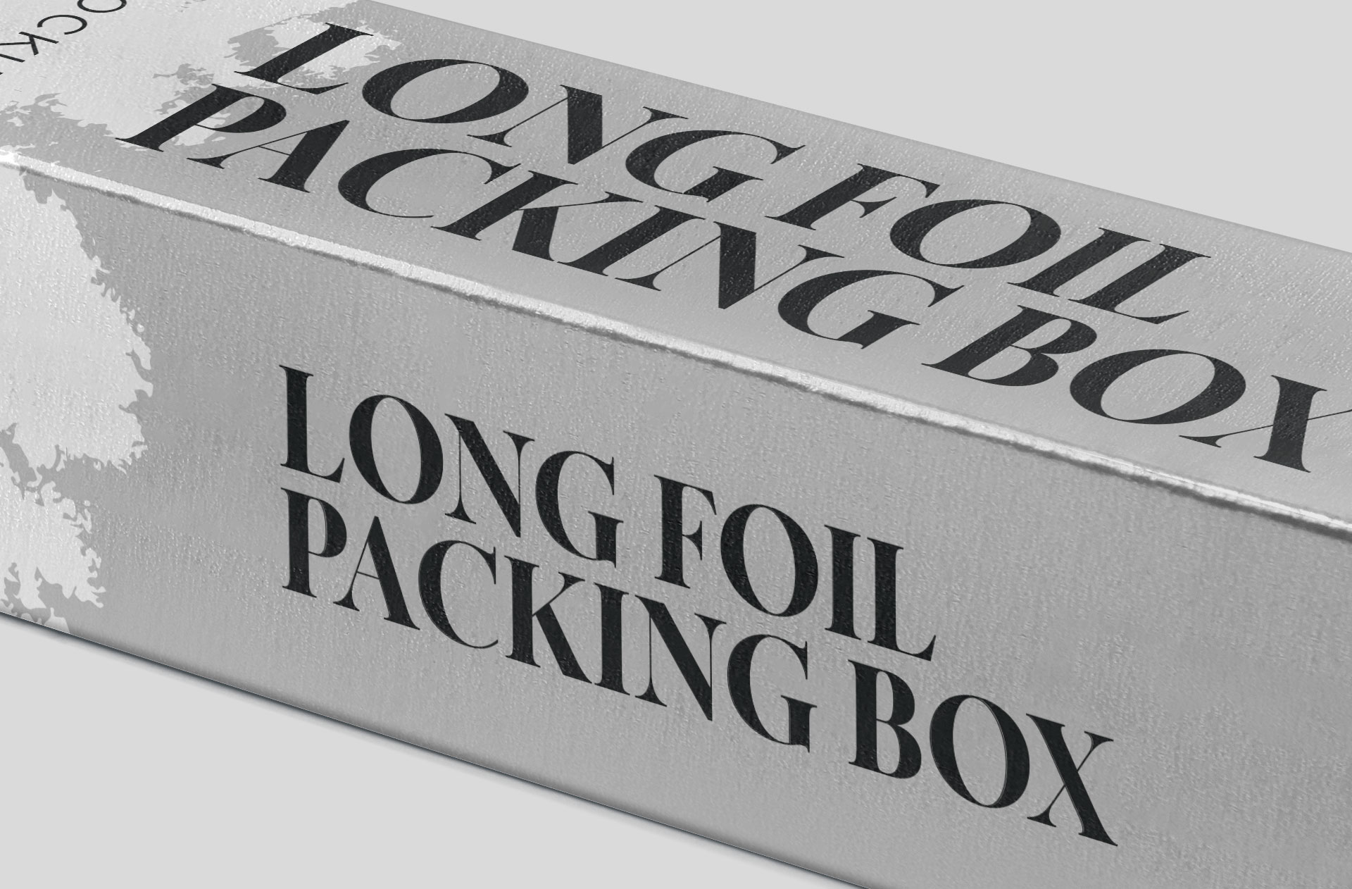3D box packaging PSD