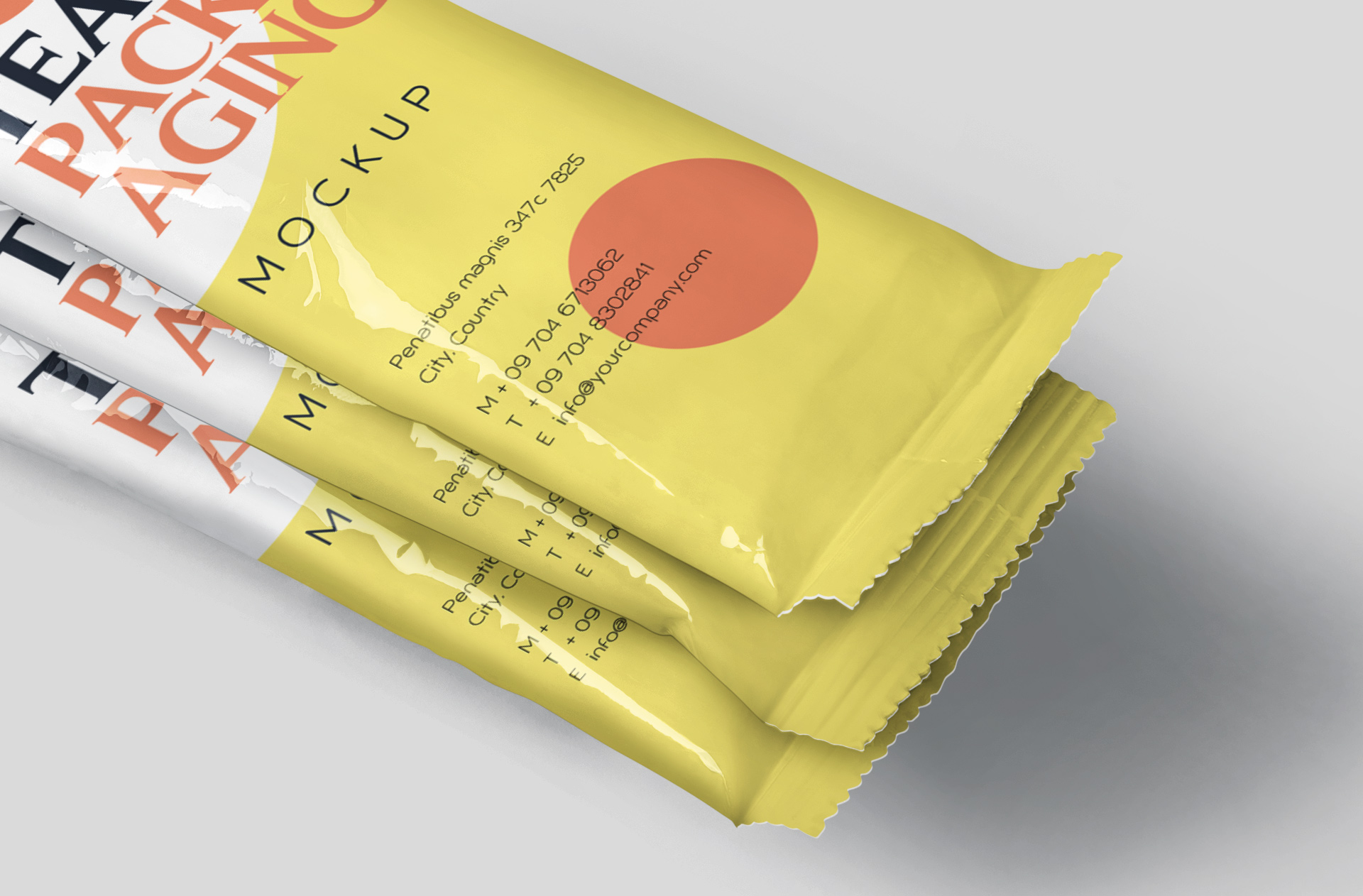 3D sachet mockup