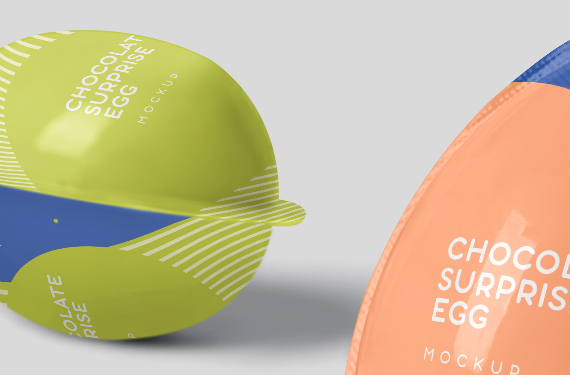chocolate egg mock-up