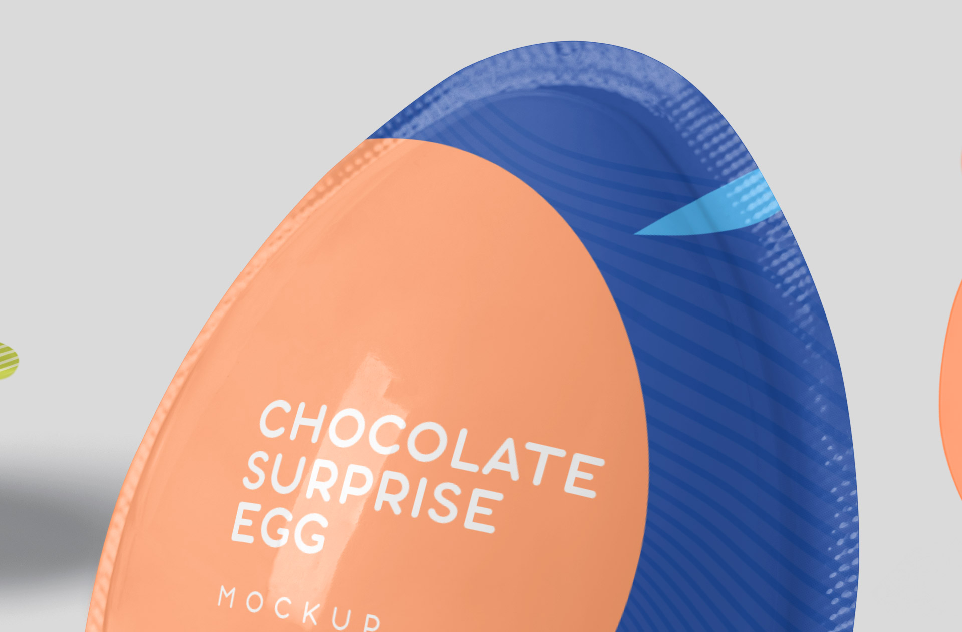 chocolate egg mock-up
