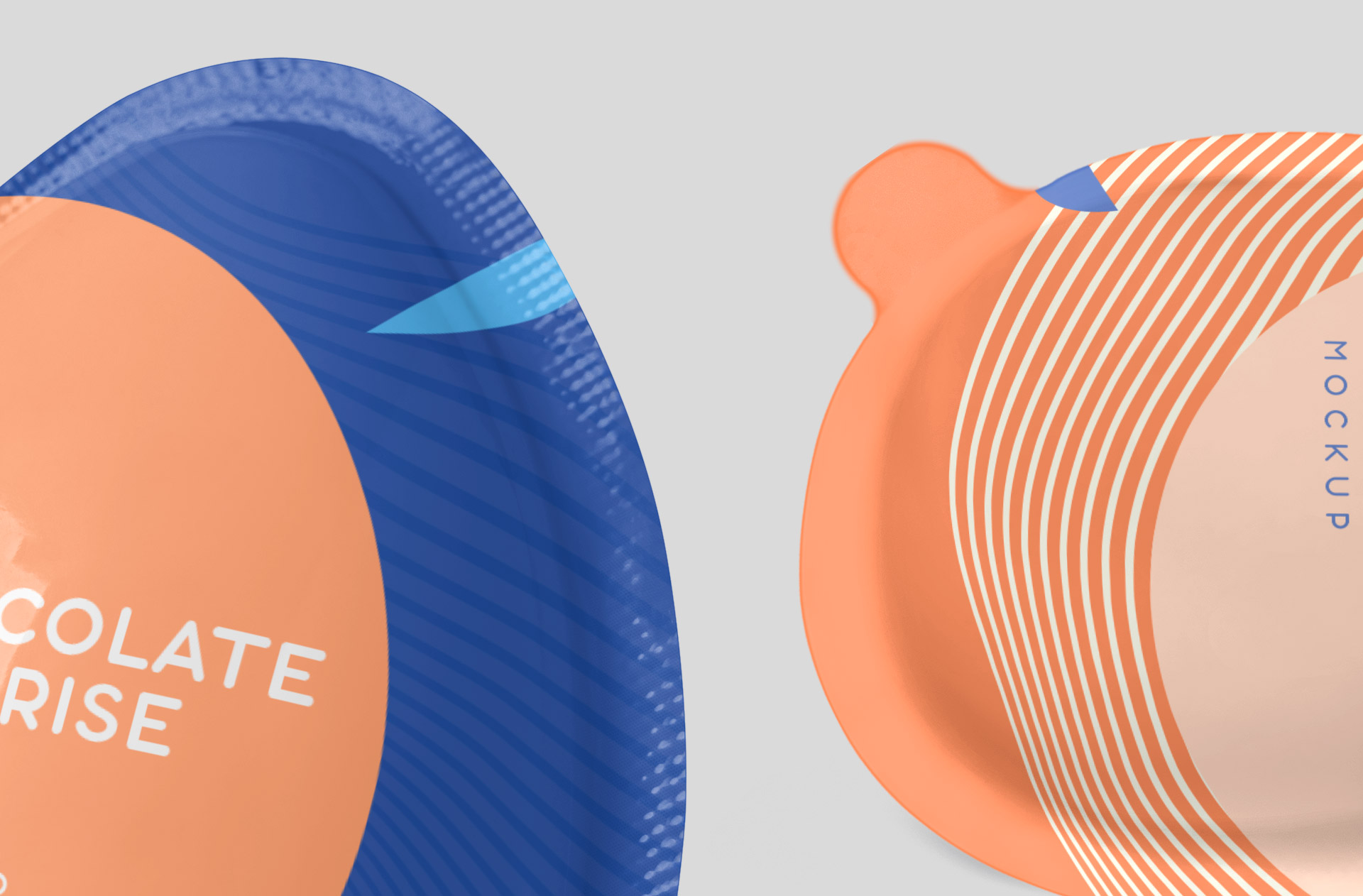chocolate egg mock-up