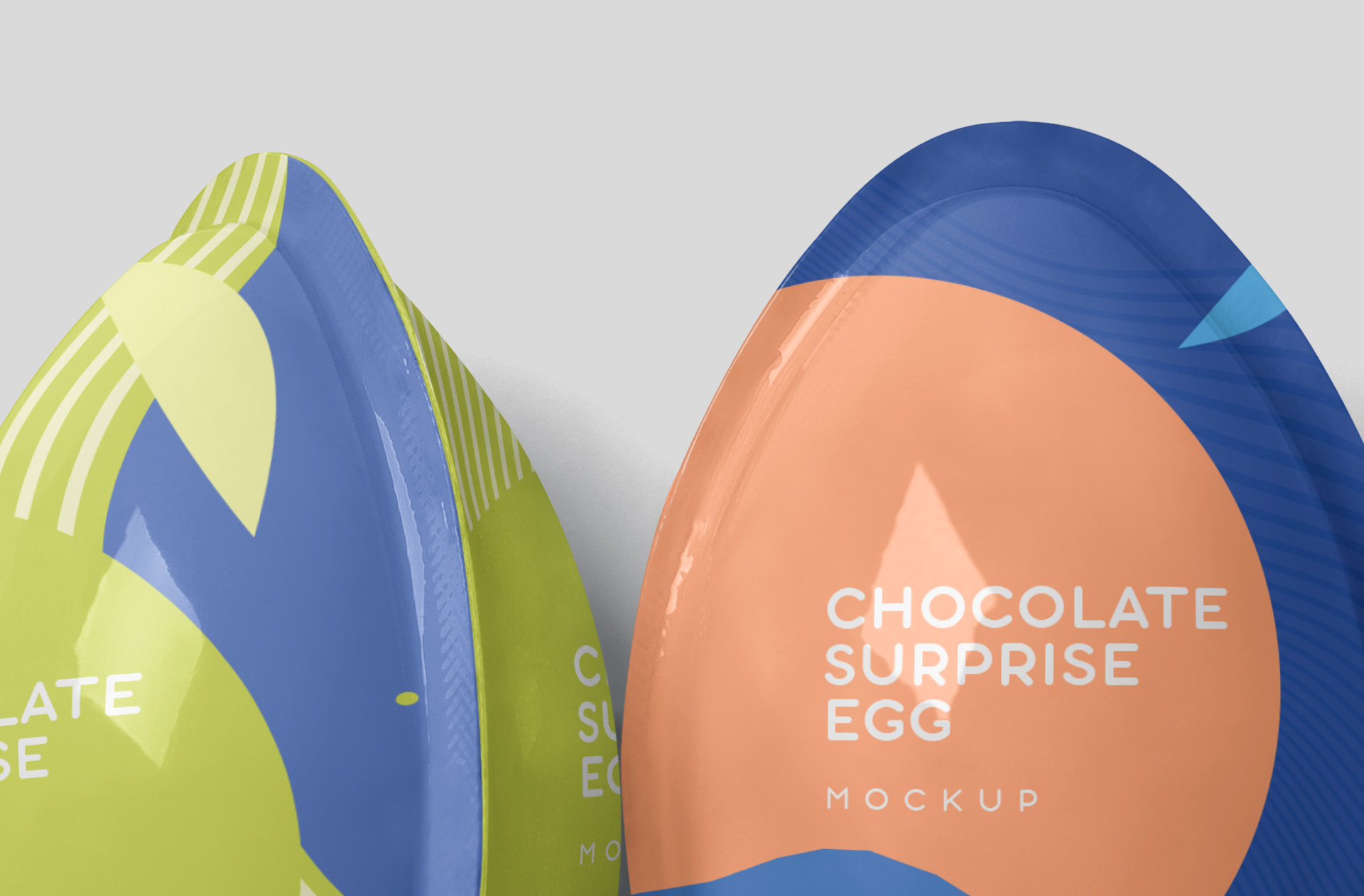 chocolate egg mock-up