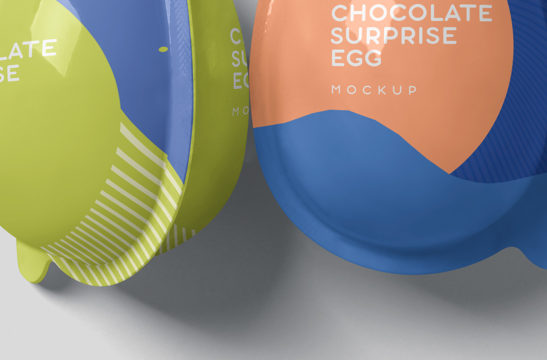 chocolate egg mock-up