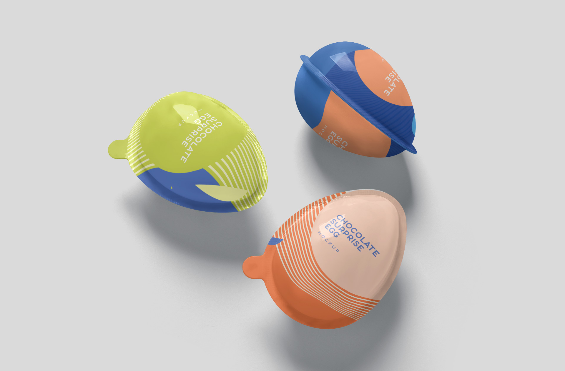 Dynamic Chocolate Surprise Egg Mockup – Top View