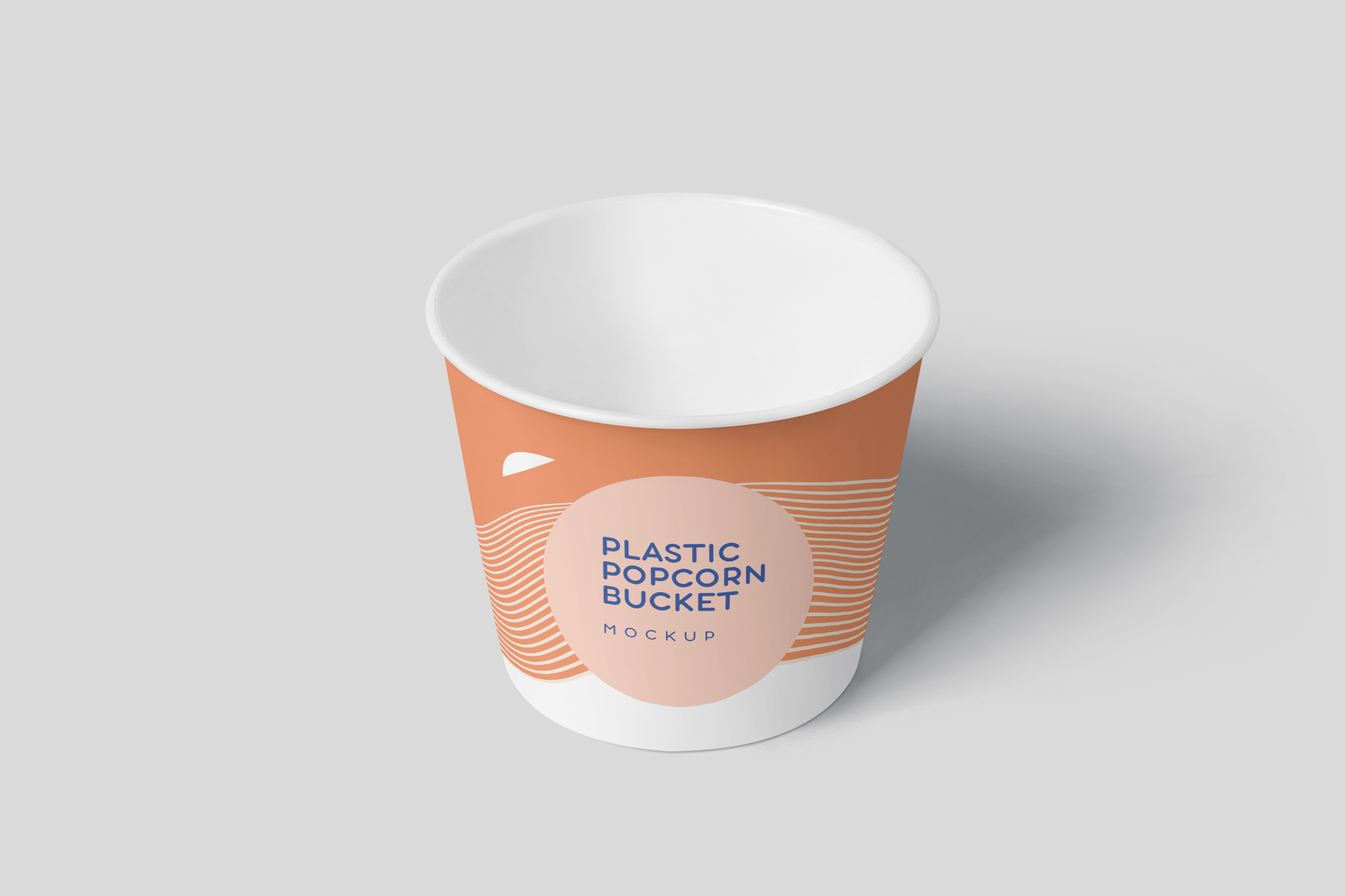 Plastic Popcorn Bucket Mockup – Small Size