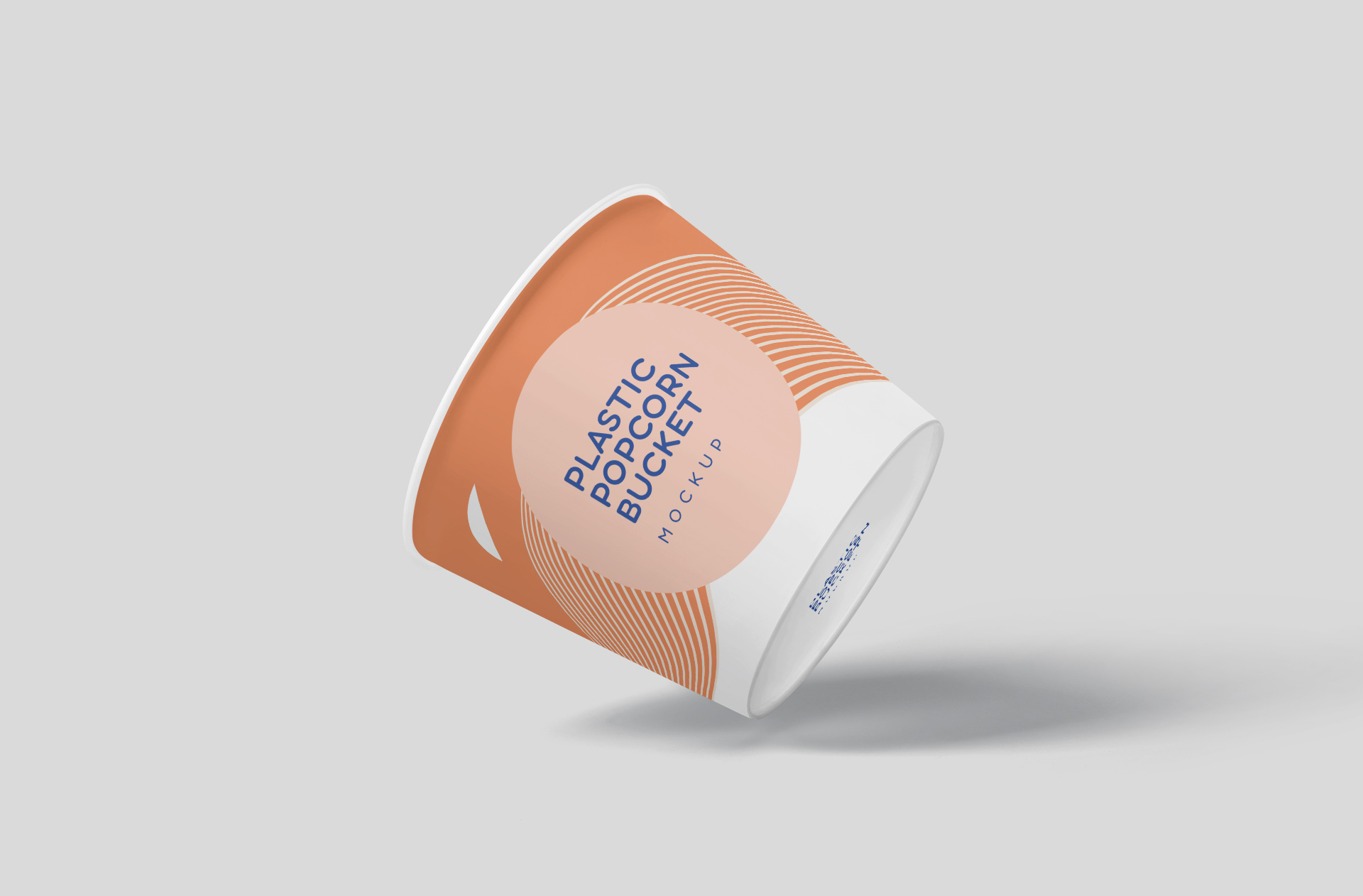 Photorealistic Small Popcorn Bucket Mockup – Customizable
