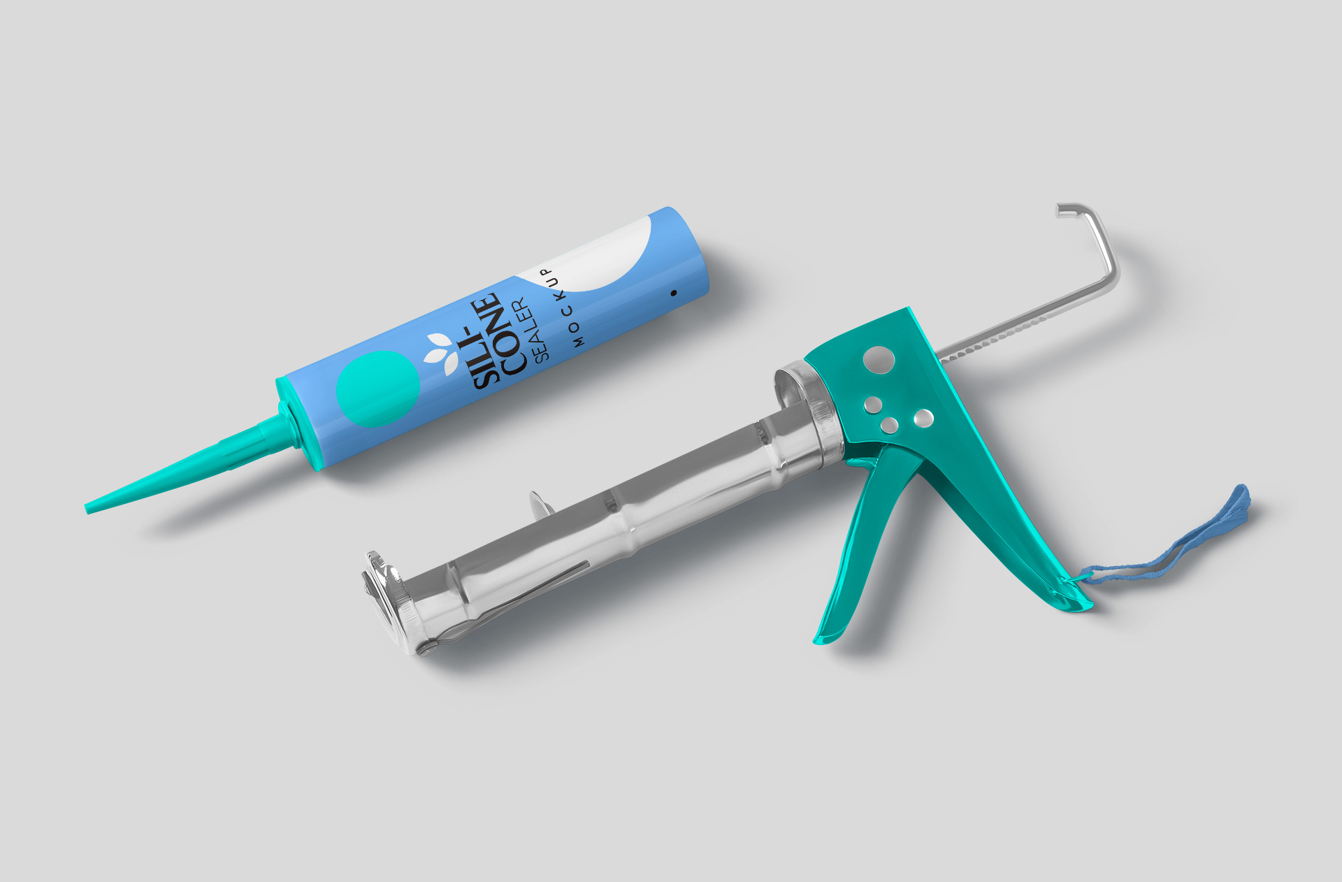 Silicone Sealant Tube Mockup – Realistic & Editable