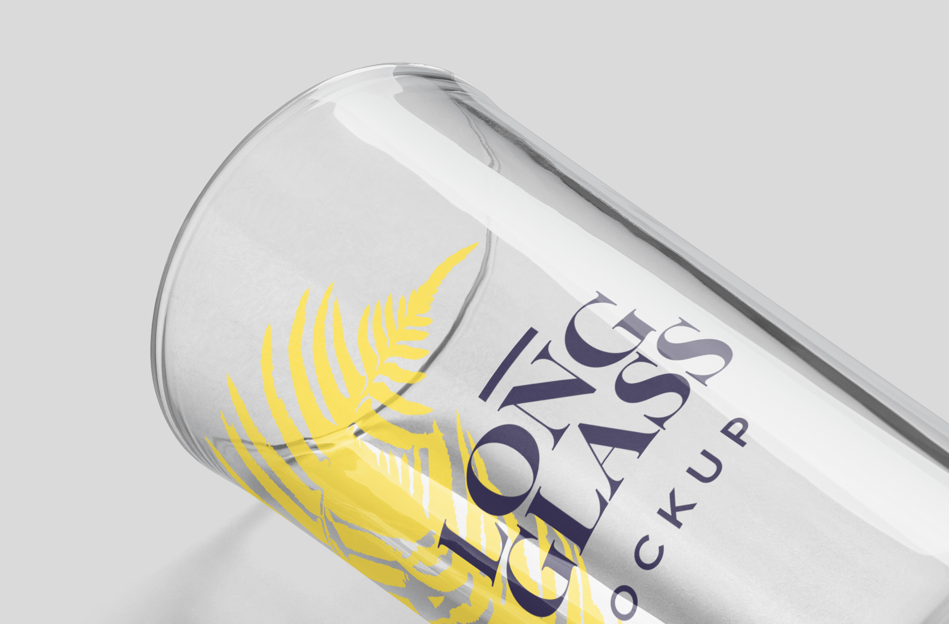 barware glass mockup