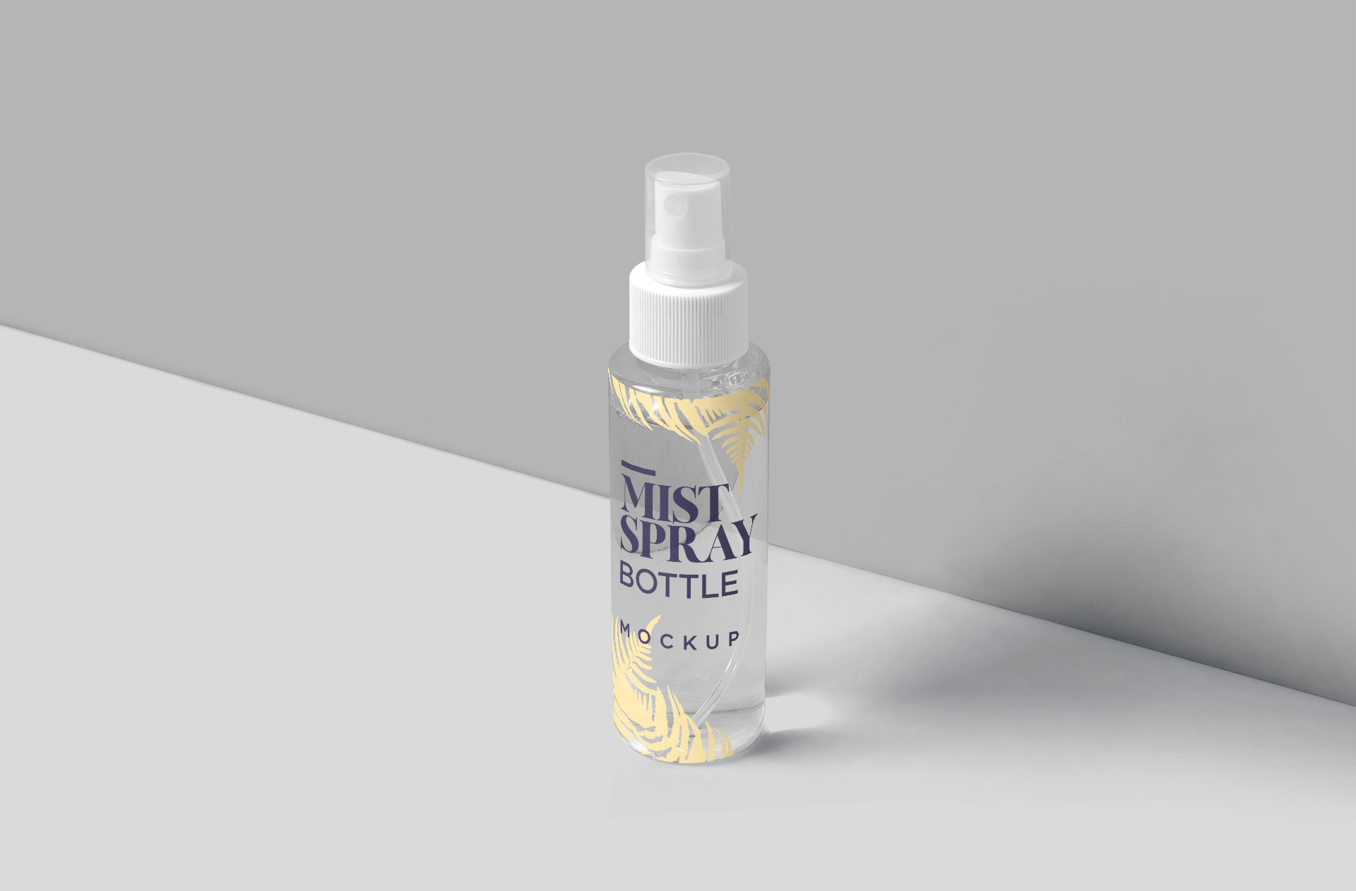 Photorealistic Mist Spray Bottle Mockup – Editable PSD