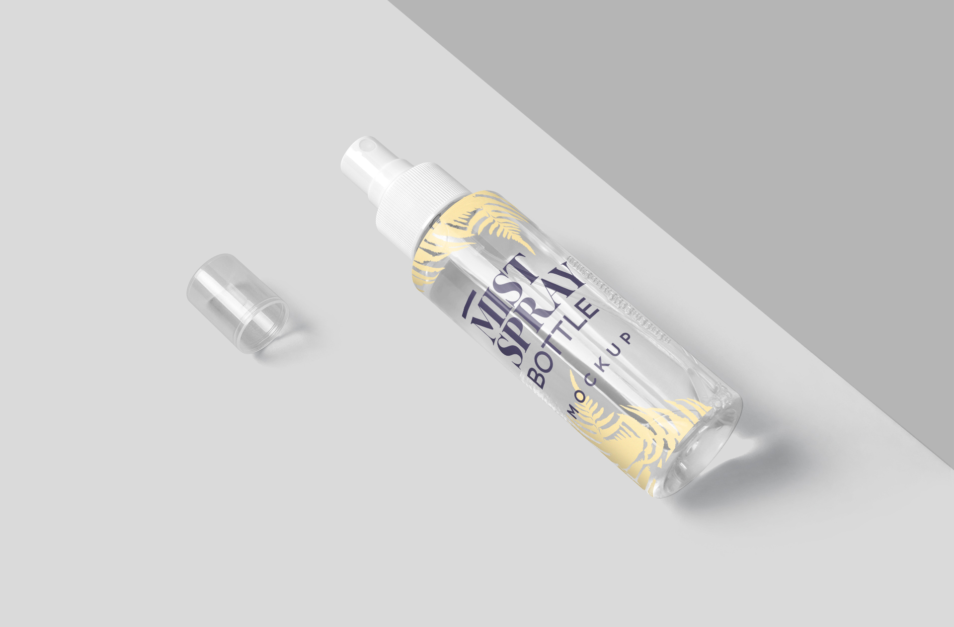 Realistic Skincare Mist Spray Bottle Mockup