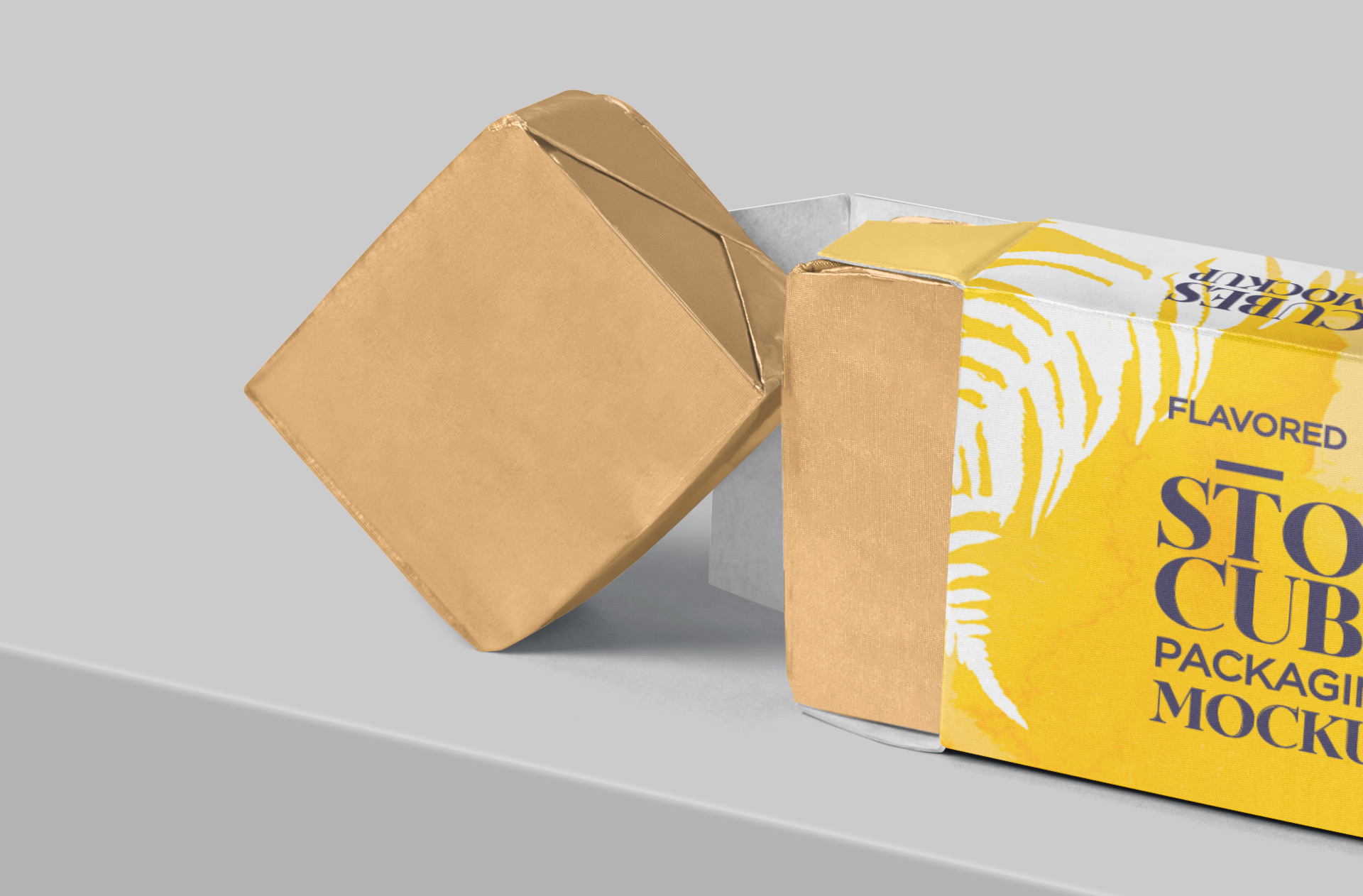 editable food branding PSD