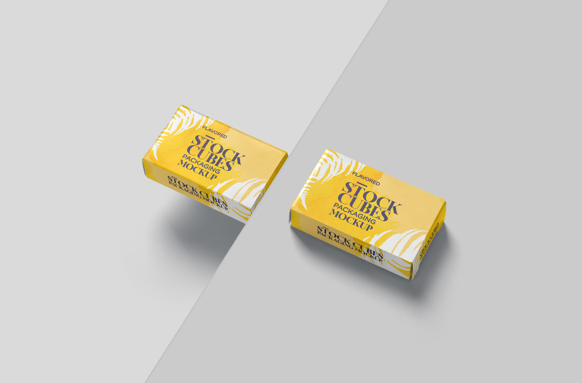 Stacked Stock Cube Boxes Mockup – Customizable & Professional