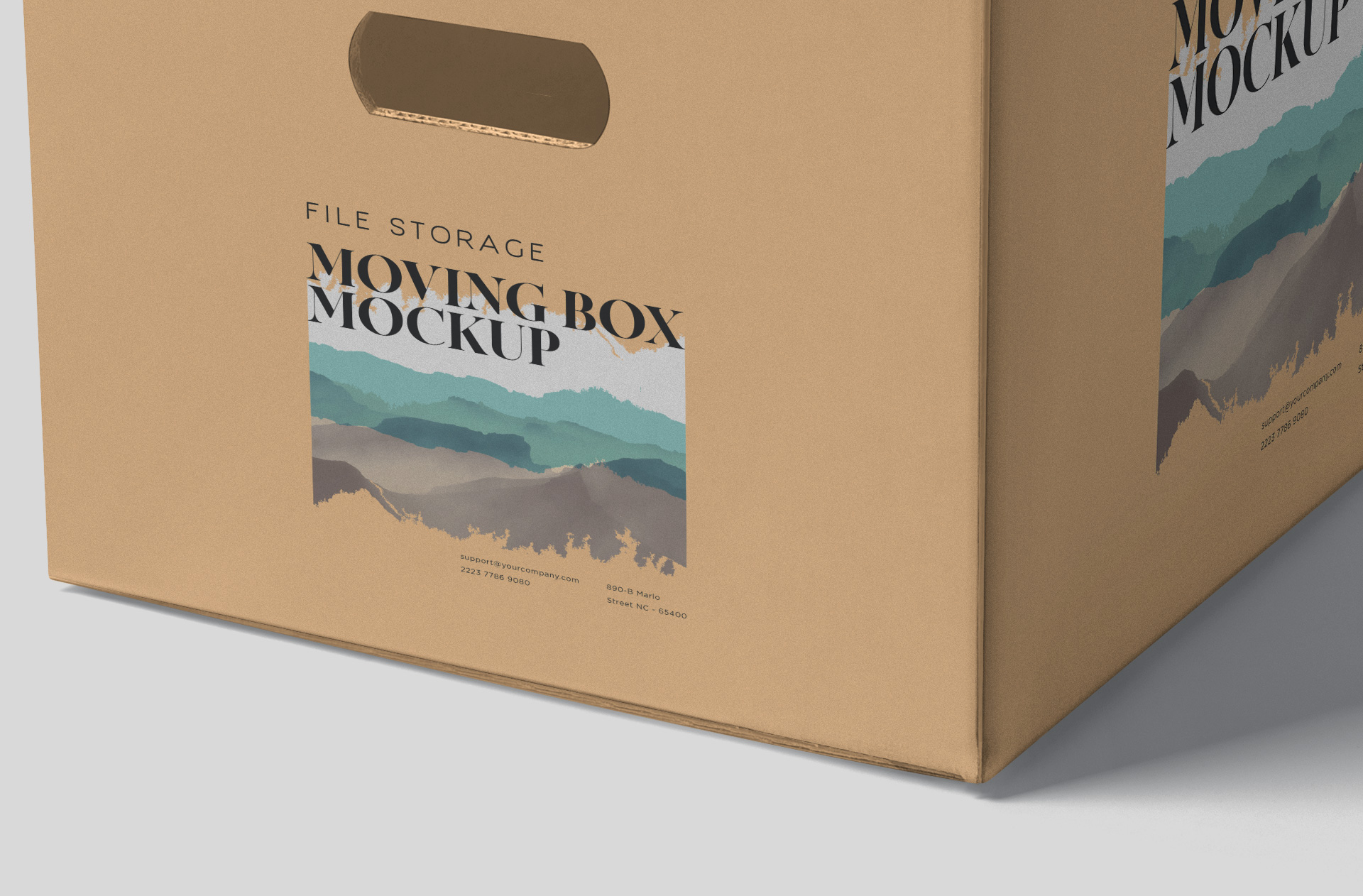 customizable box label design