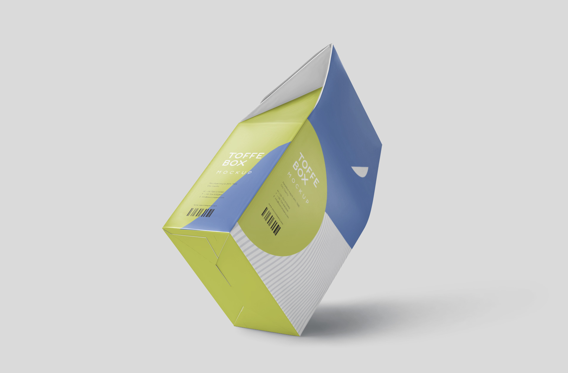 Photorealistic Confectionery Box Mockup – Customizable