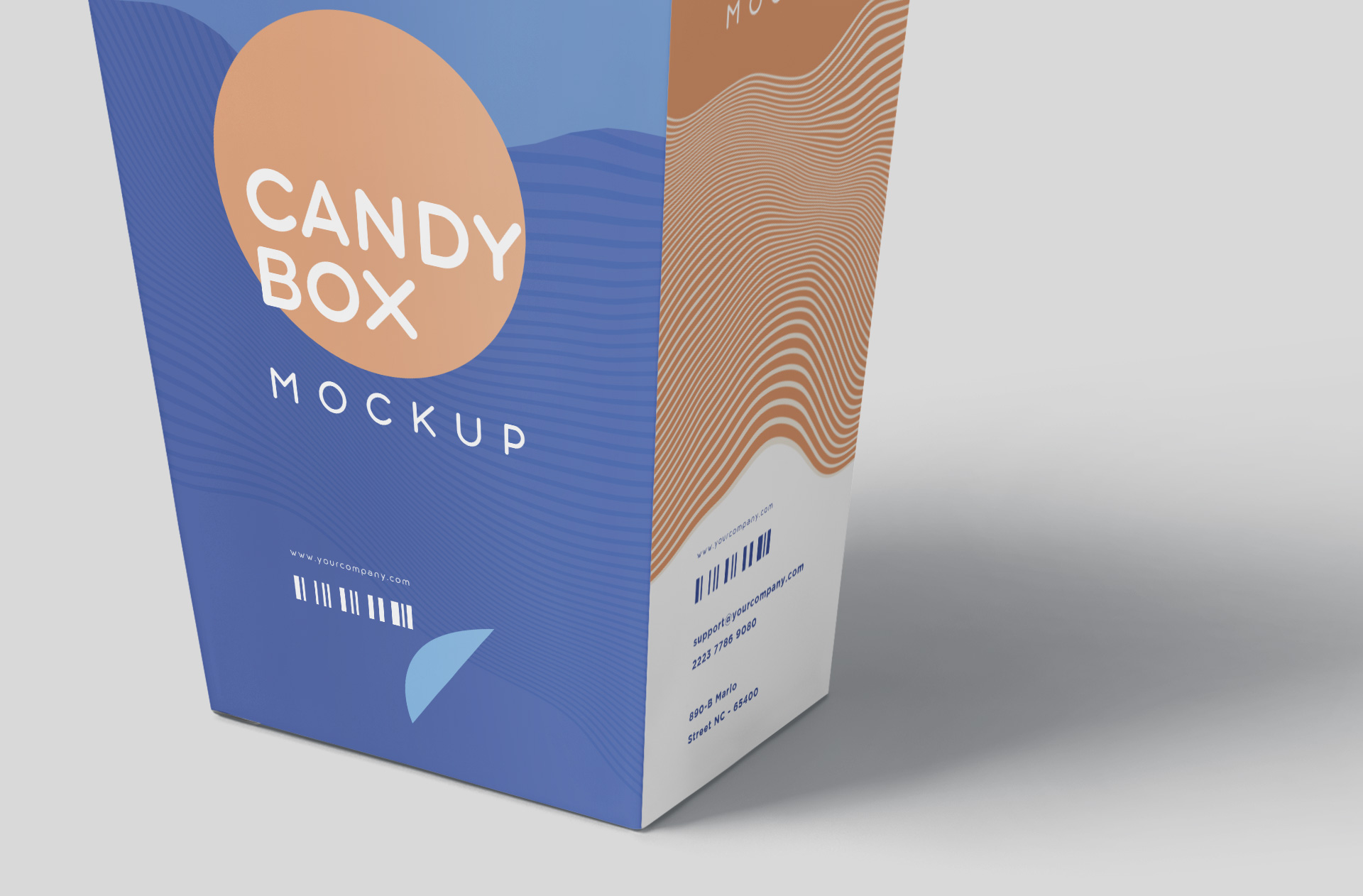 chocolate packaging mock-up